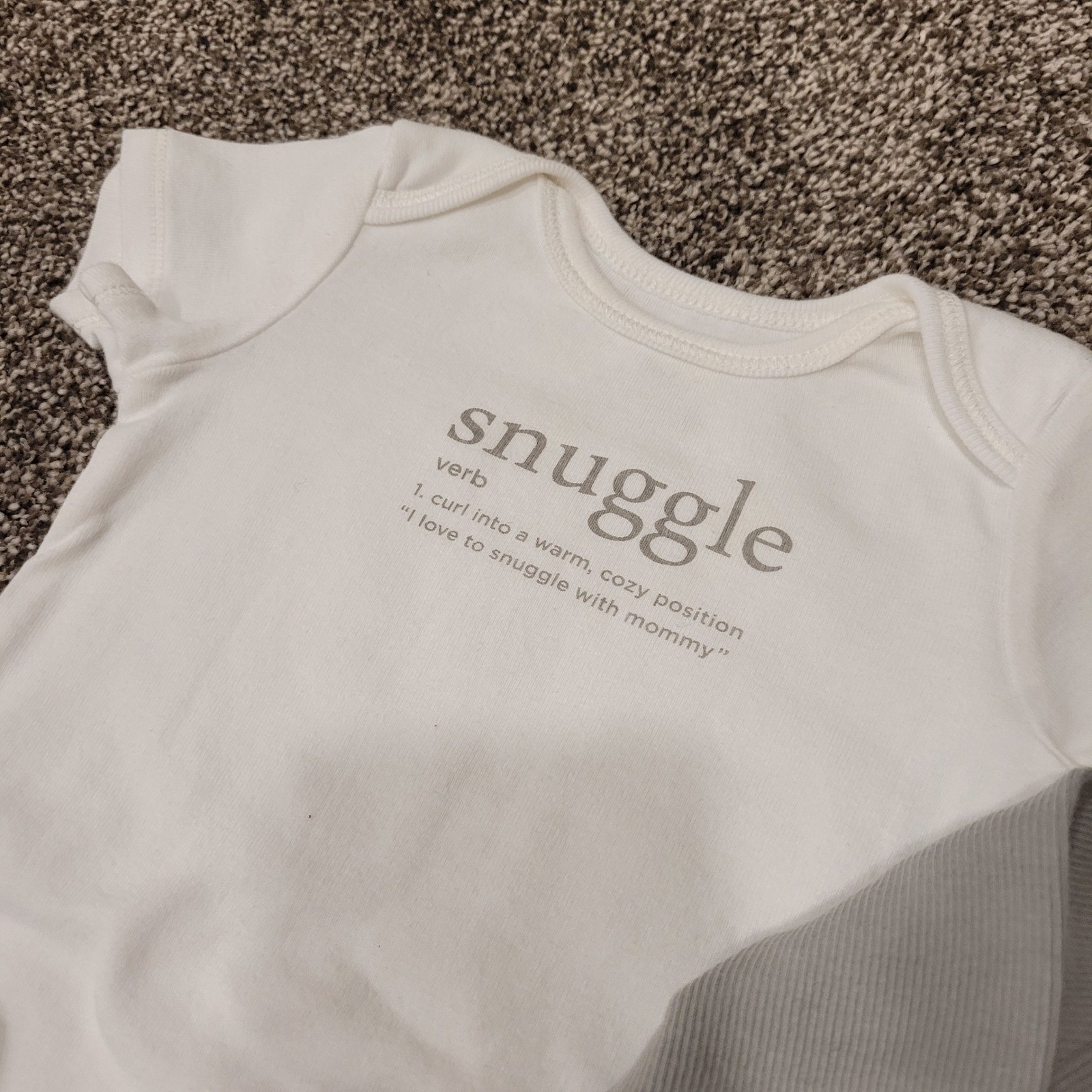 Carters Baby 9M 3pc Set Grey Ribbed Cardigan Pants Snuggle Bodysuit GCL15230-IGP