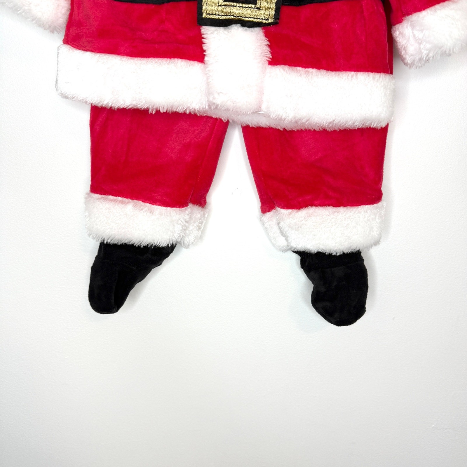 Little Wonders Baby Santa Claus Top Pants Hat Outfit Red White Size 6-9 Months