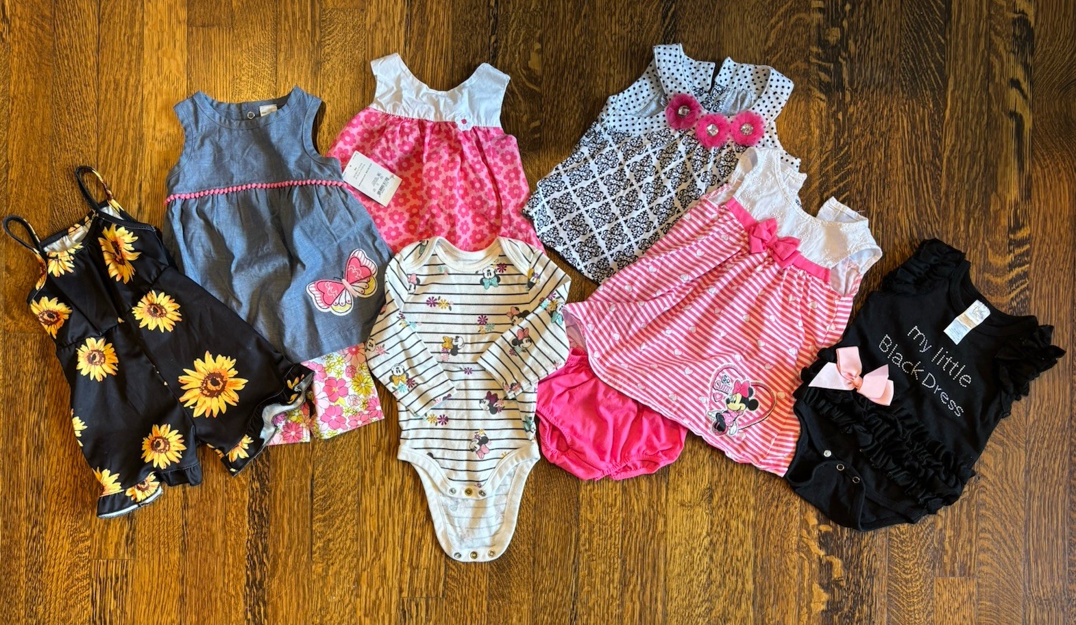 Lot Baby Girls Clothes 6-9Mo EUC Summer Spring Disney Boutique Style 6m 9m