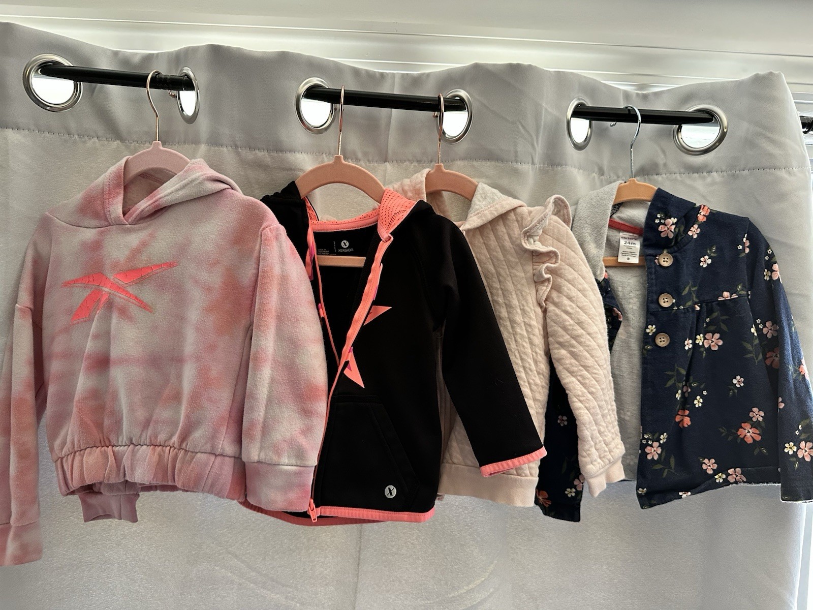 5 Piece Baby Girl Jackets/Sweaters Size 2T Mixed Brands