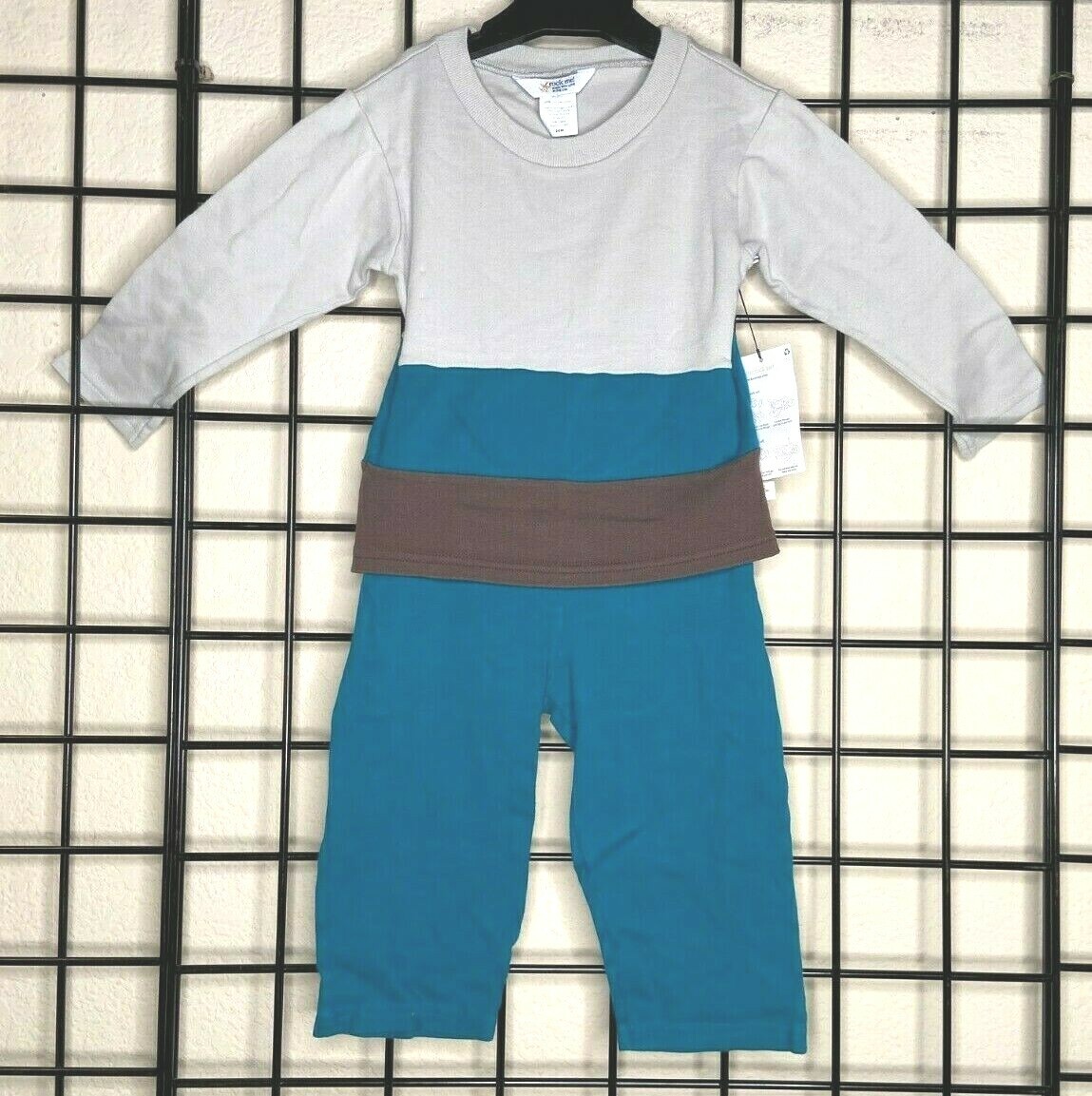 RICH NWT NEW 1Piece Teal/Gray UNIQUE Pull On CoverAll by RockMe USA 18/24M