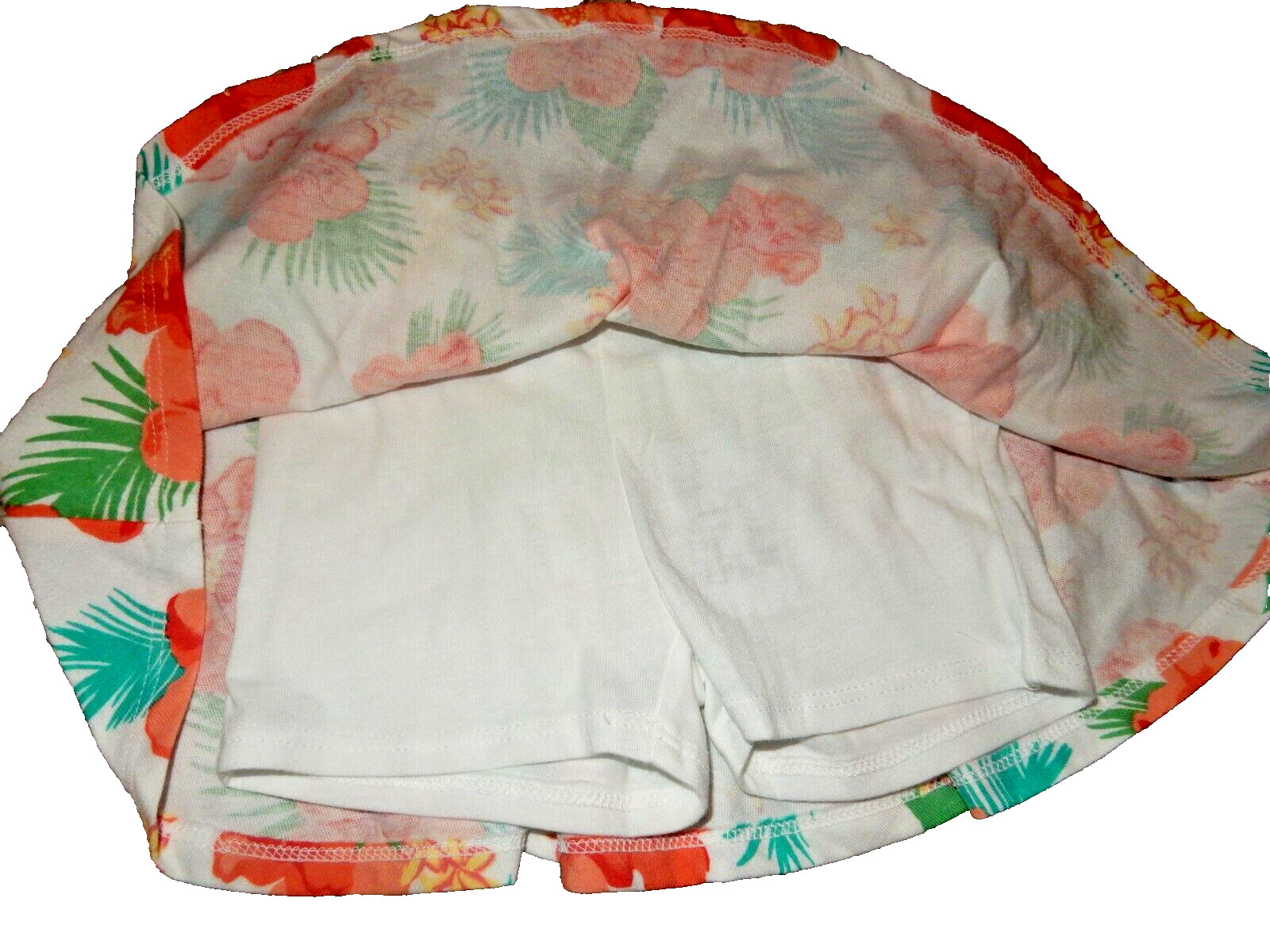 7L !WOW! NWT 12-18M The Children’s Place White FLORAL Tank Top Skort Set Outfit