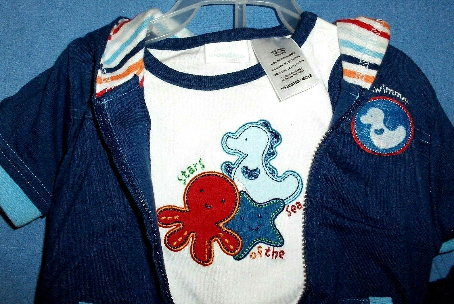 Small Wonders,Stars Of The Sea, Infant Boys Size 6-9 months,4 Piece Short Set
