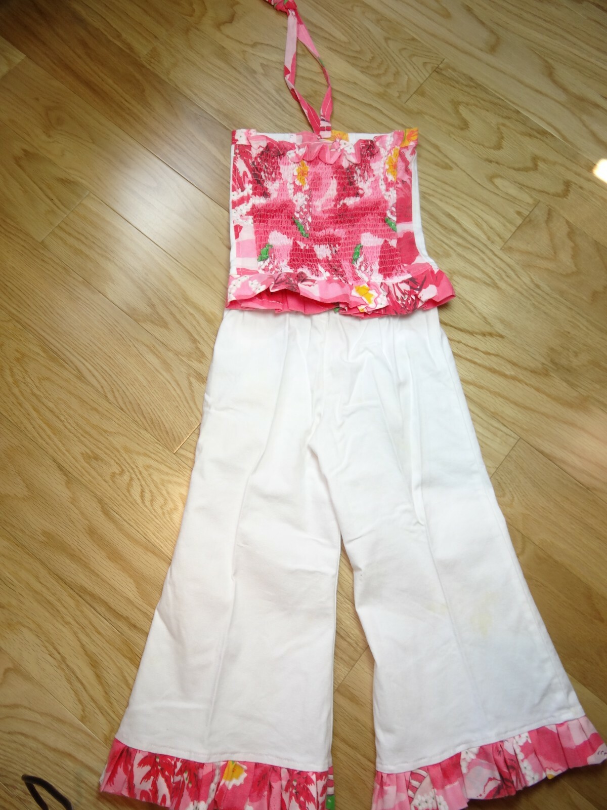 Girls Boutique Couture Designer Paradise Halter Top & Pants Set by MiaBambina 2T