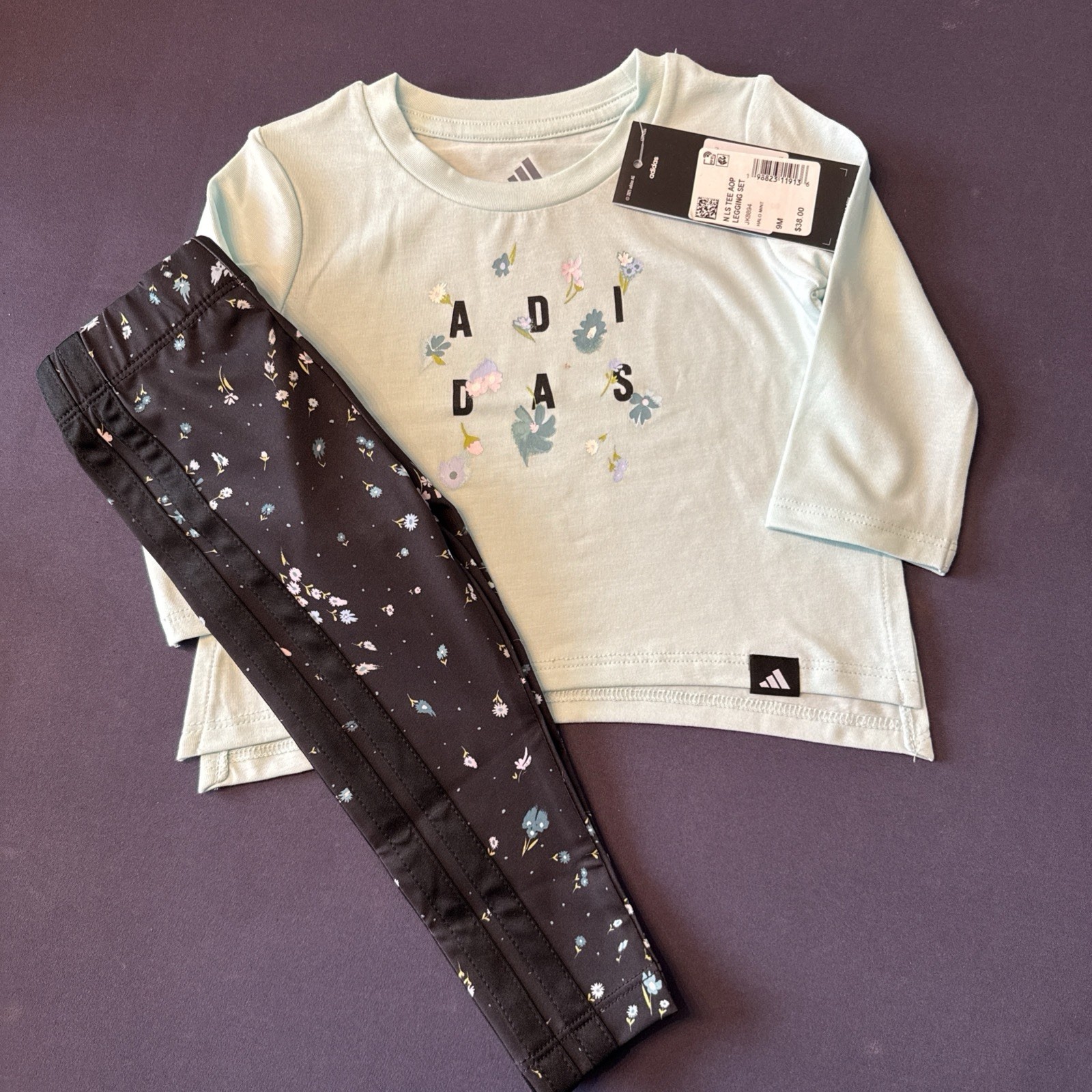 Adidas N LA Tee AOP Legging Set 9M
