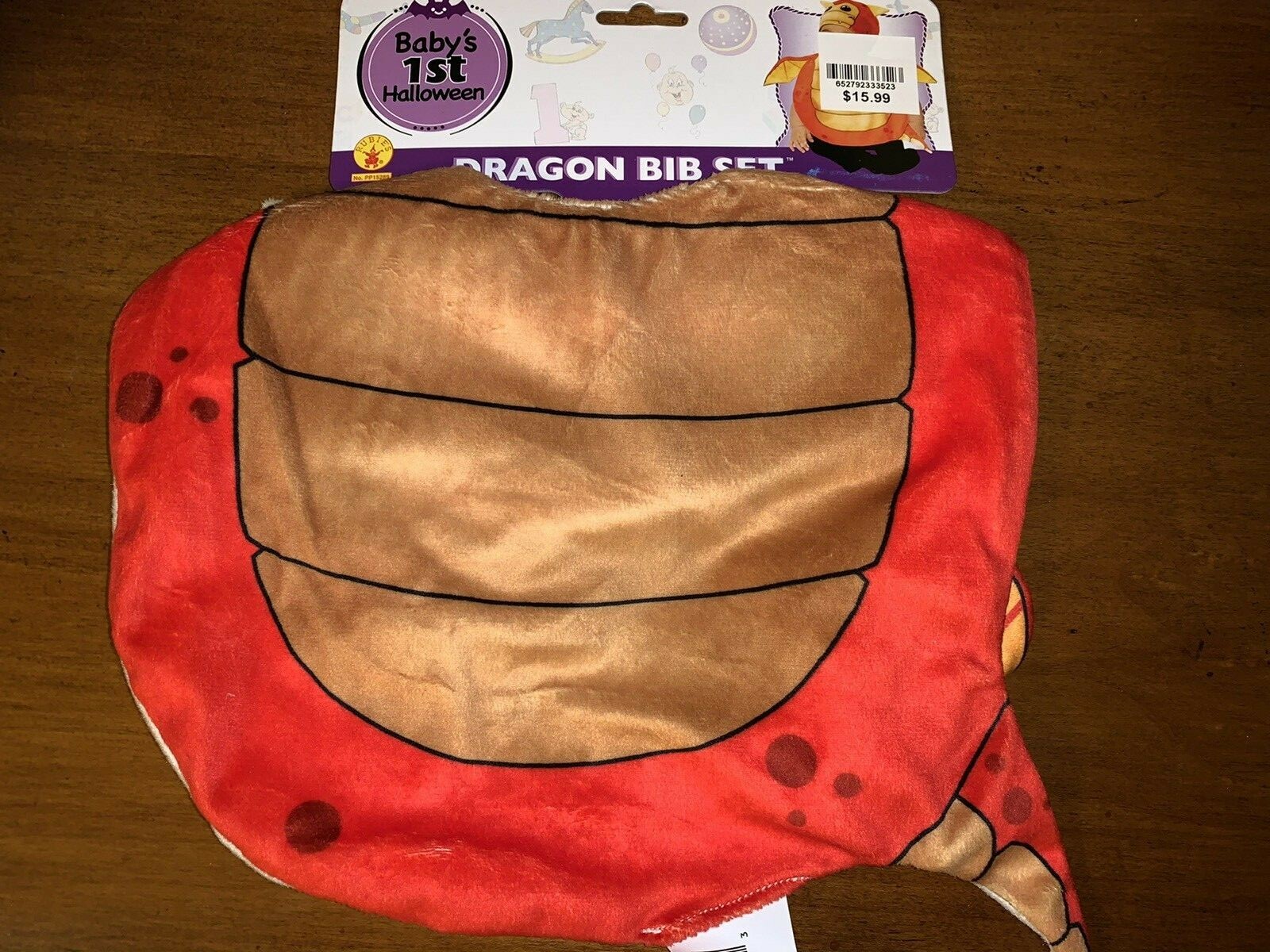 NWT Baby’s First Halloween Bib Set Dragon With Hood Cute Infant Baby