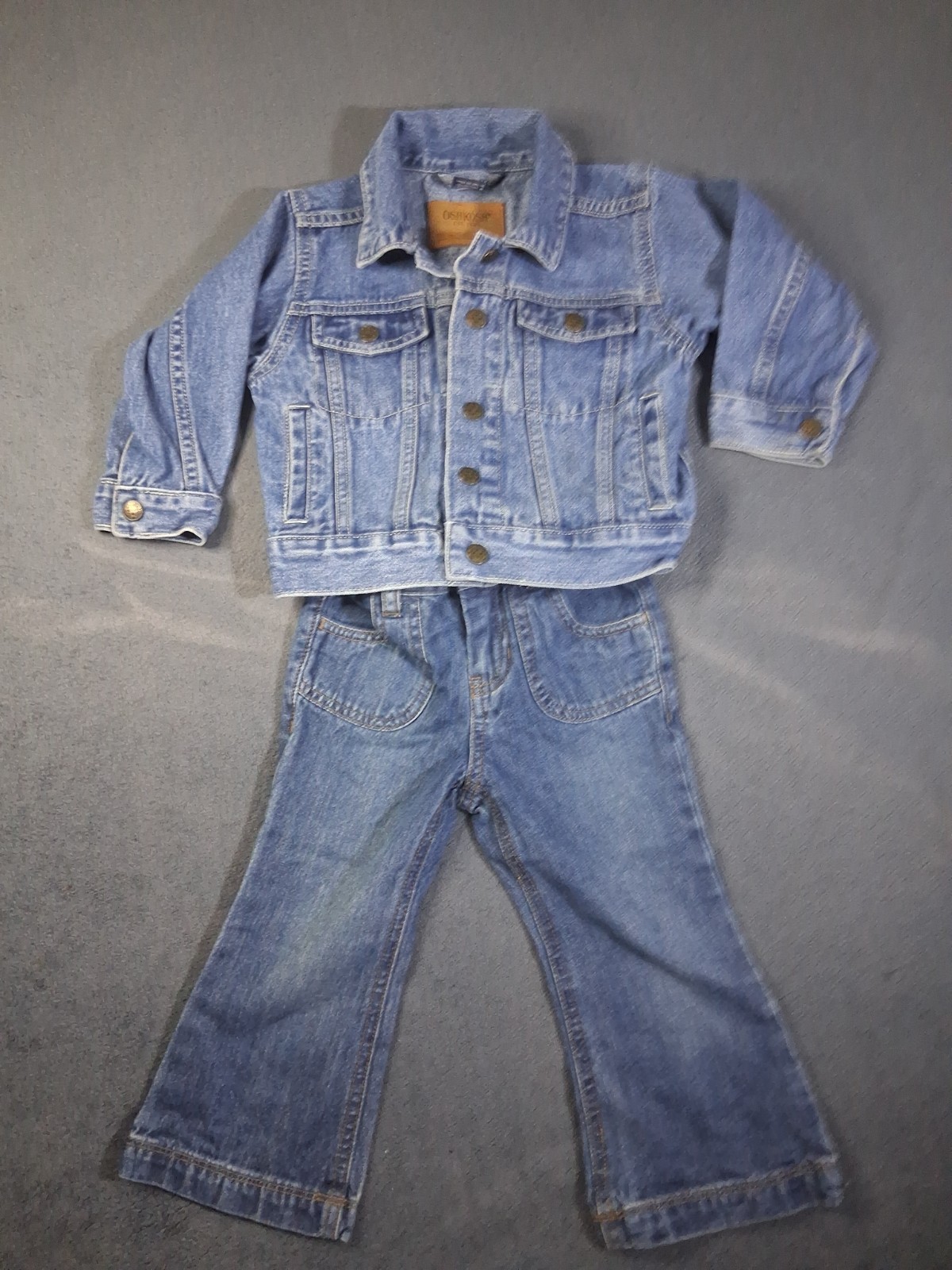 Girls Toddler 2T Denim Cowgirl Outfit OshKosh Jacket Jeans #0110