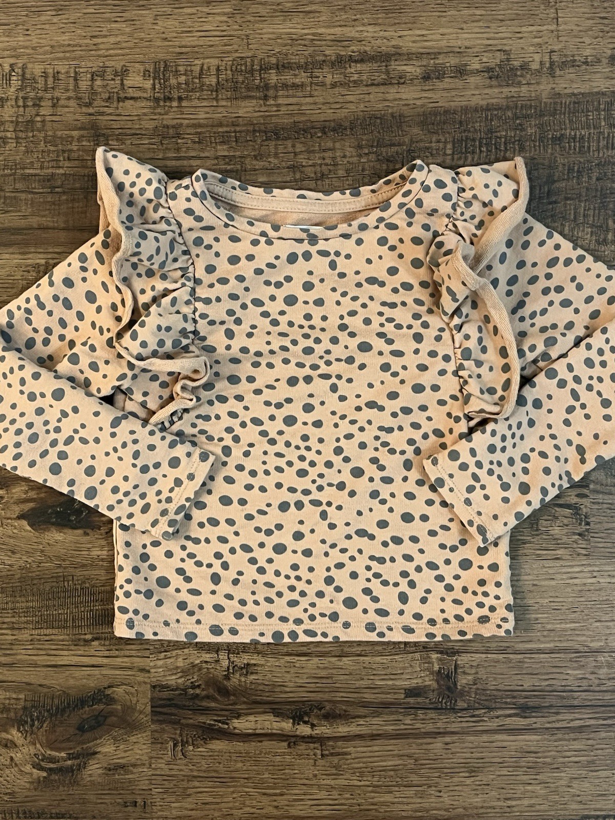 Grayson Mini Girls Ruffled Sweatshirt & Legging Set ‘Cheetah Print’ (size 4T)