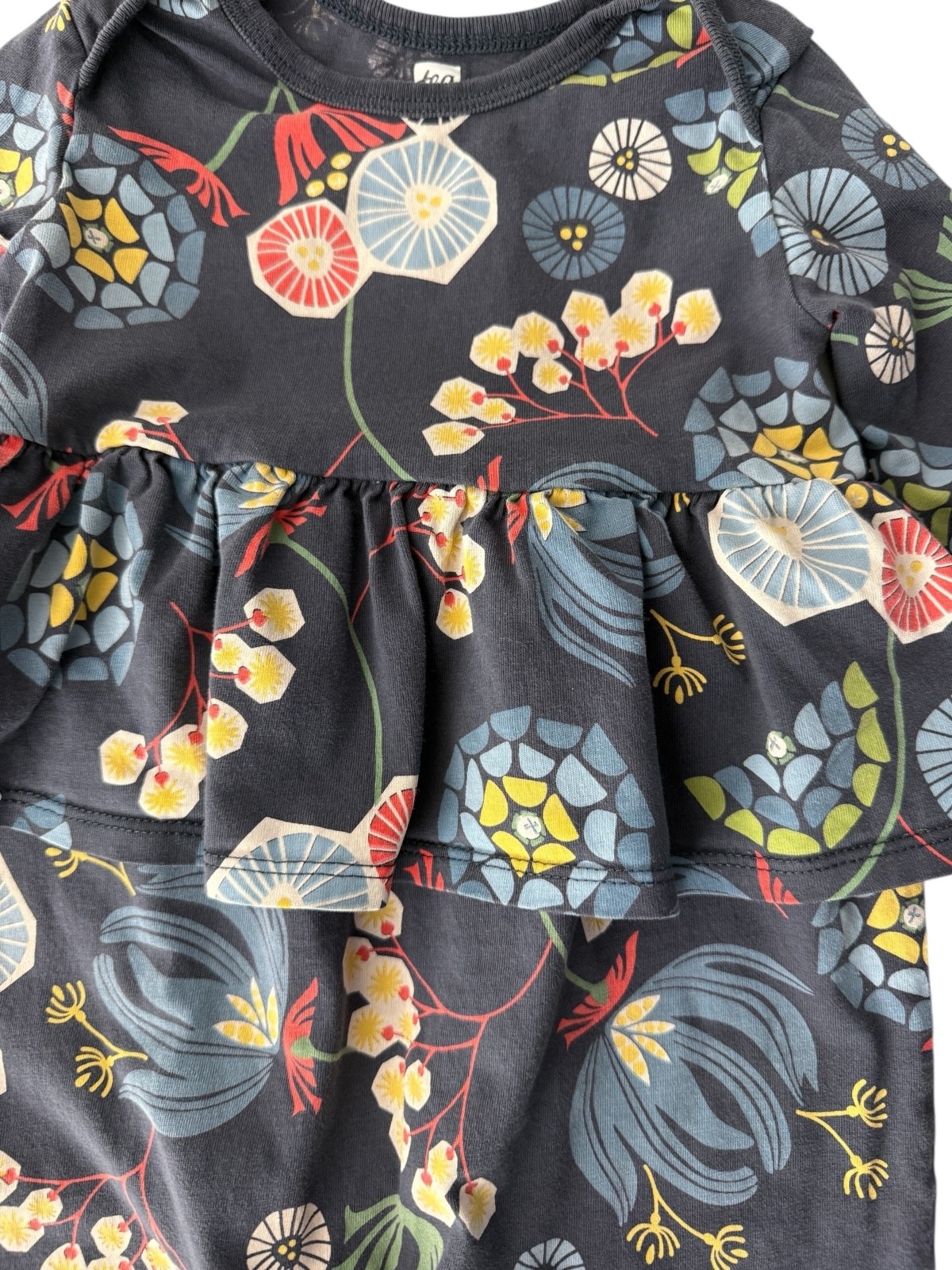 Tea Collection One Piece, 18-24 mths, Navy Print, Excellent Condition