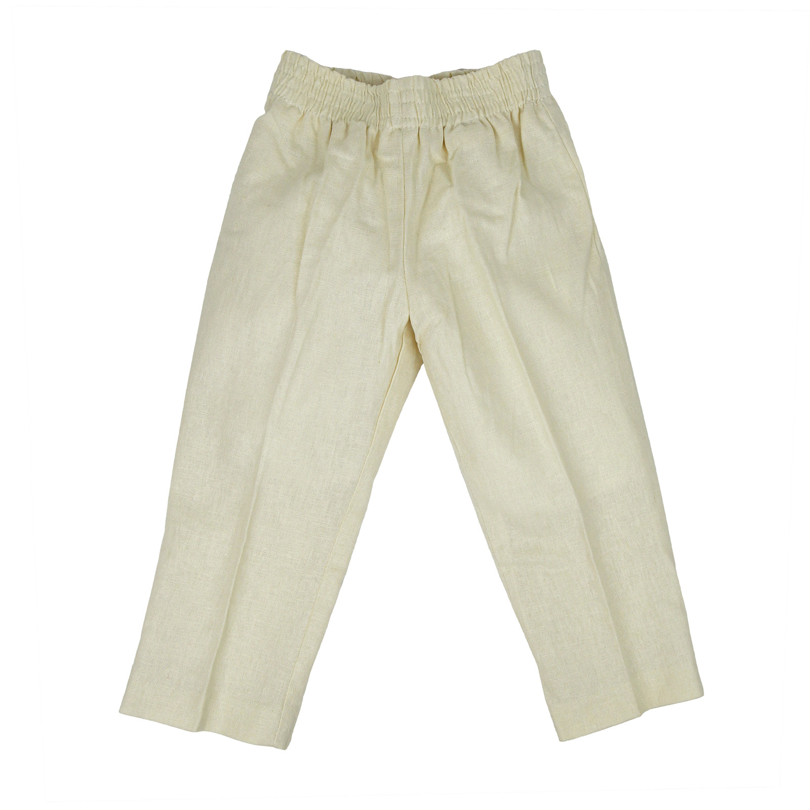 Toddler Banana Linen / Rayon Set 9008-BNA Shirt with Pocket & Pants Sizes 2T-4T