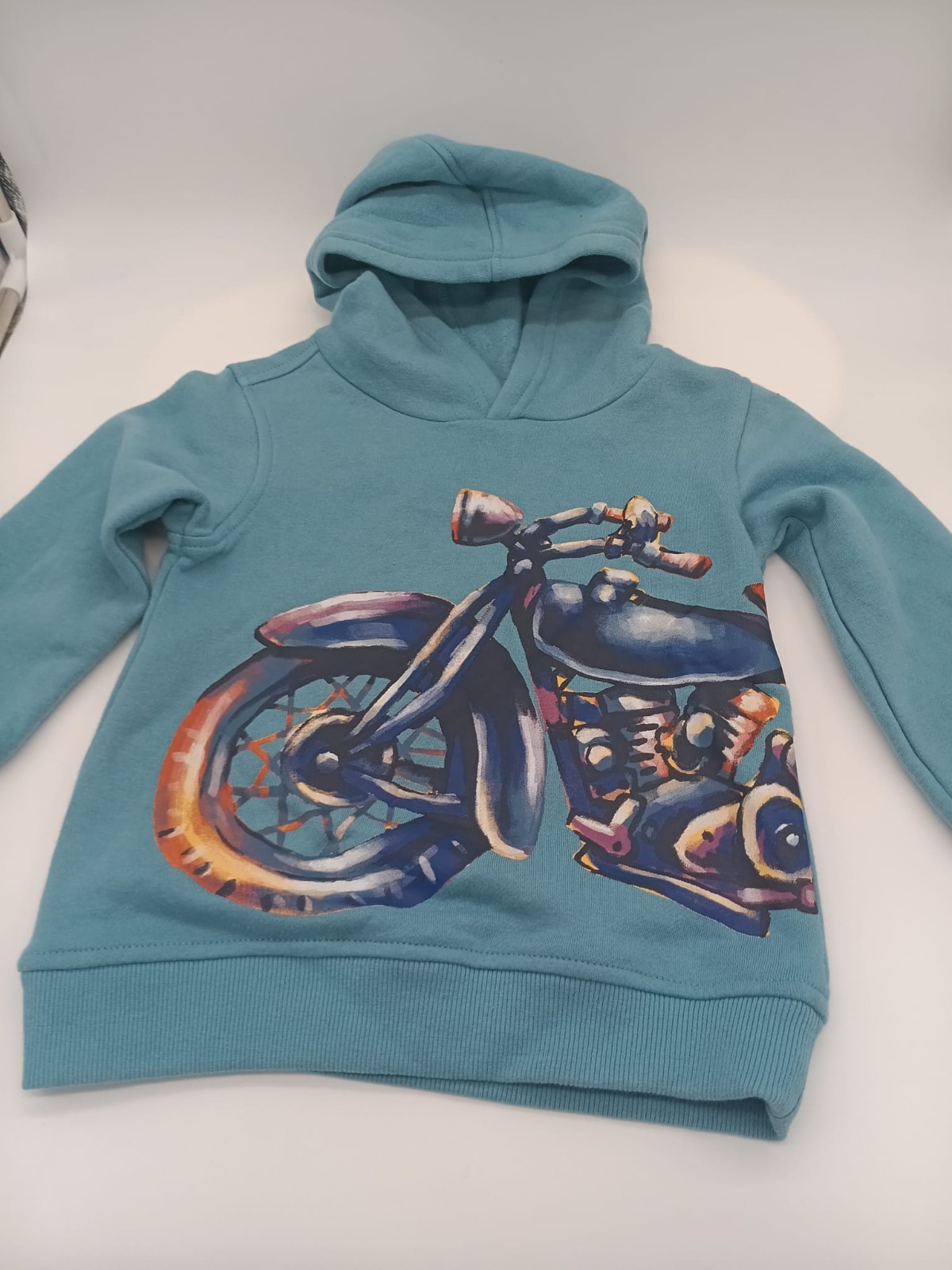 Boys 3T Vintage Motorcycle Graphic Hoodie Shirt Jogger 4 Piece Athletic Playset