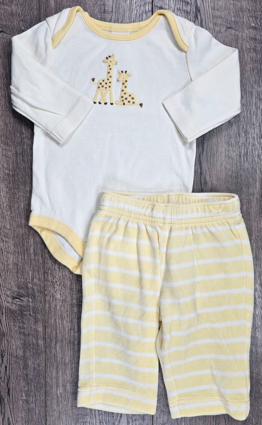 Baby Boy Clothes Gymboree 3-6 Month 2pc In The Jungle Giraffe Outfit