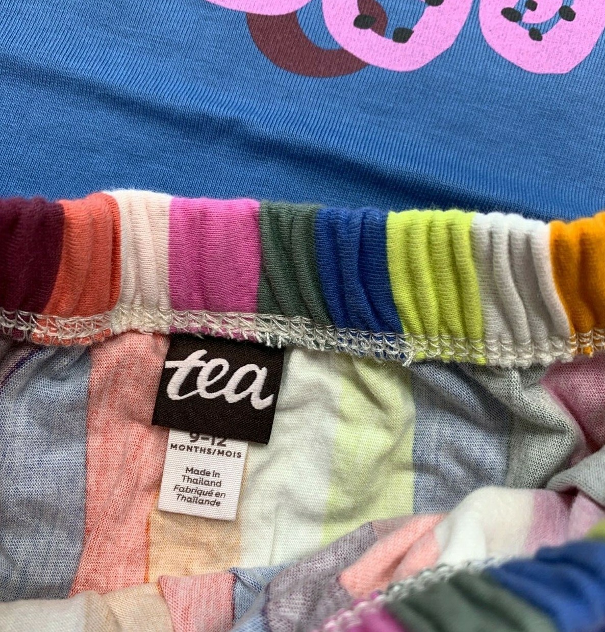 NWT Tea Collection Baby Girls 9-12 Month Octopus Tank Top and Striped Skirt Set