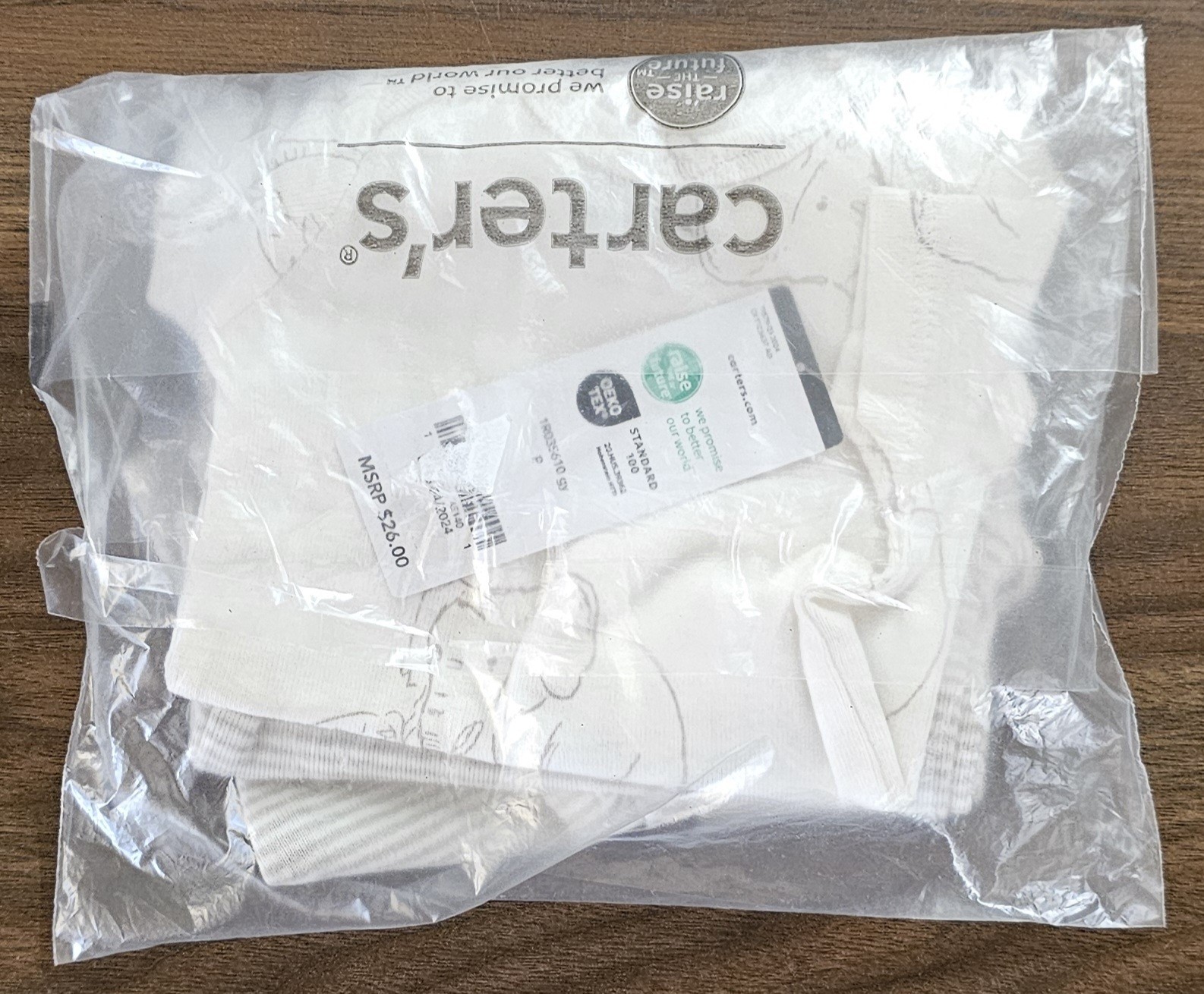 Size Preemie Premature 3-Piece Set Carter’s Elephant Gray Ivory New in Packaging