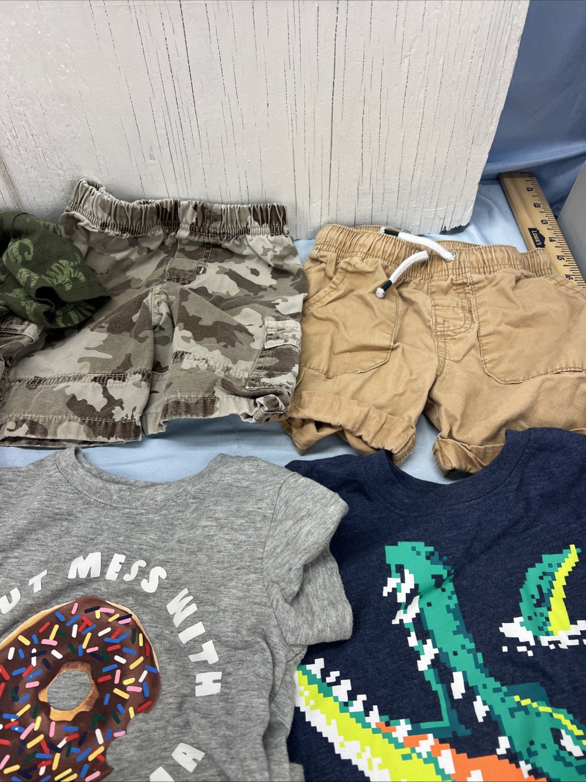 Boys Spring and Summer 2T Bundle 9 Pieces 7 Shirts 2 Pair Shorts