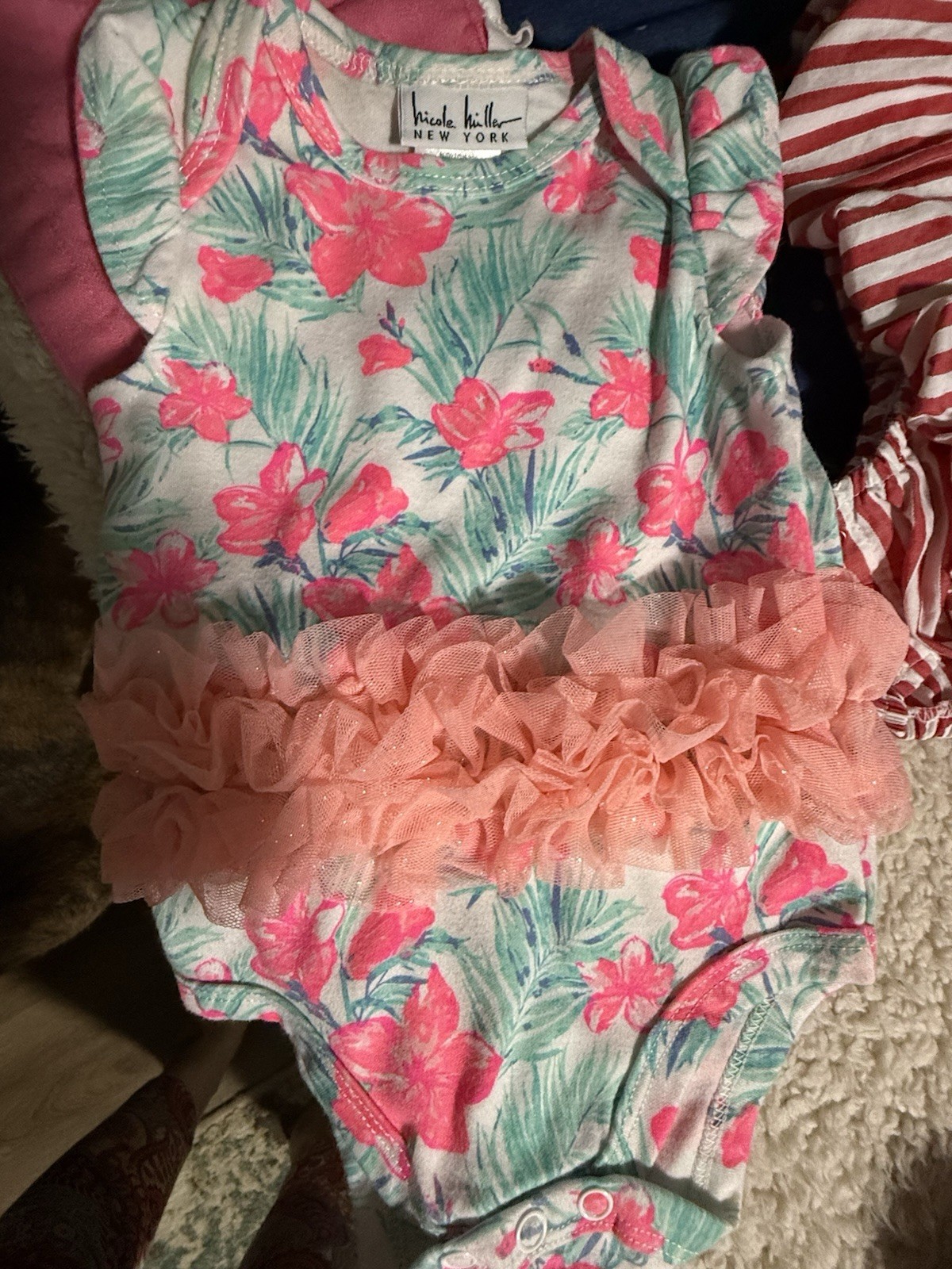 Baby Girl Clothes Lot Of 12 Items Dresses Pants And Tops Name Brands 3-6 Months