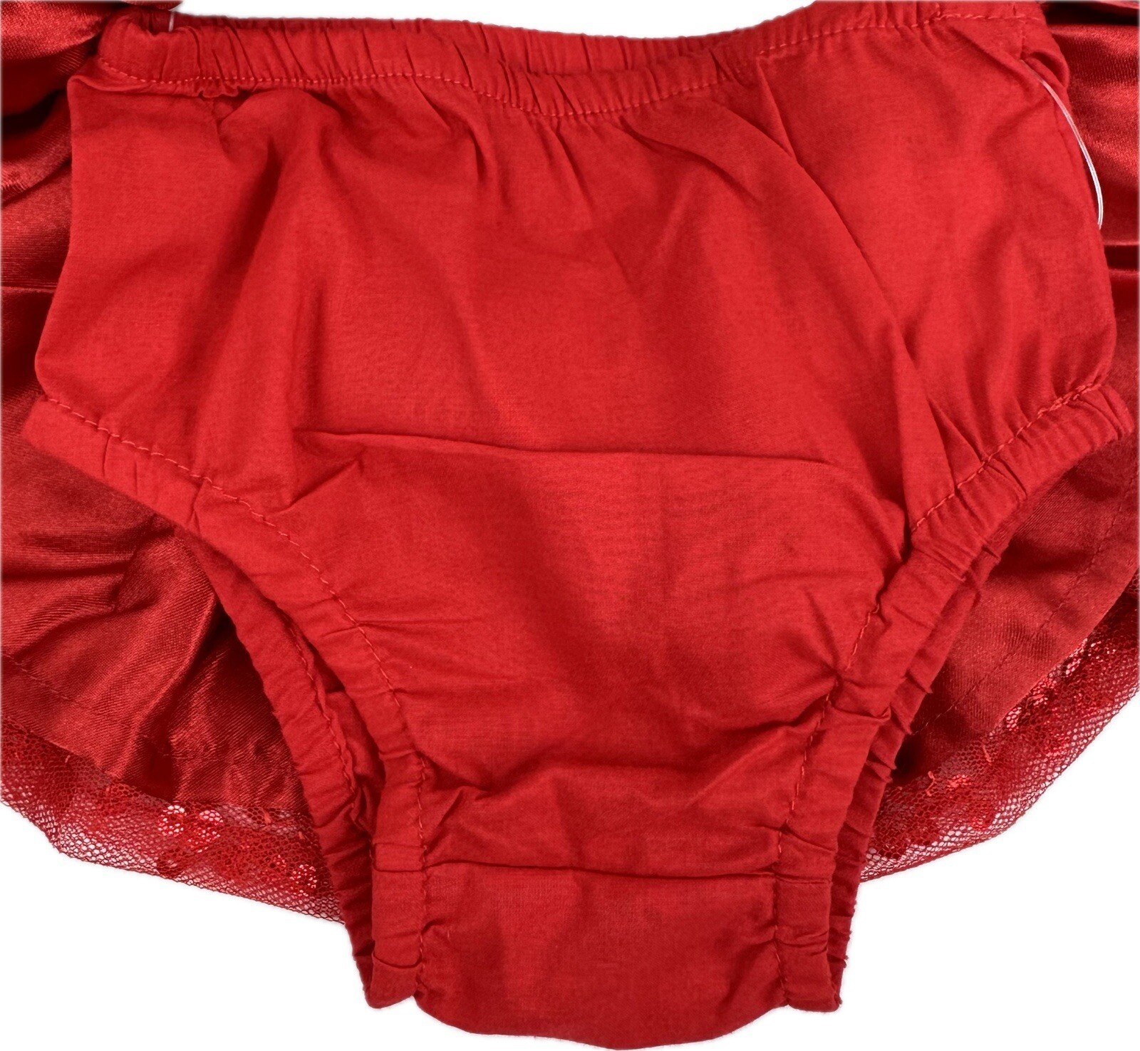Cat & Jack Baby 3 Pc Red Grey Cotton Sequin Glitter Sweatshirt Tutu Skirt Set NB