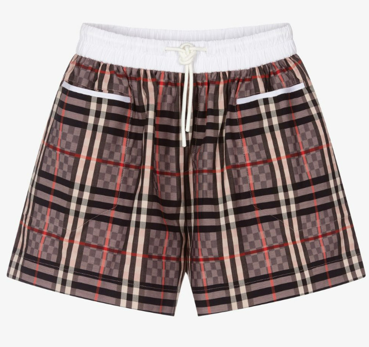 Burberry baby Girls Pink Sybil Chequerboard Vintage shorts size 12 months