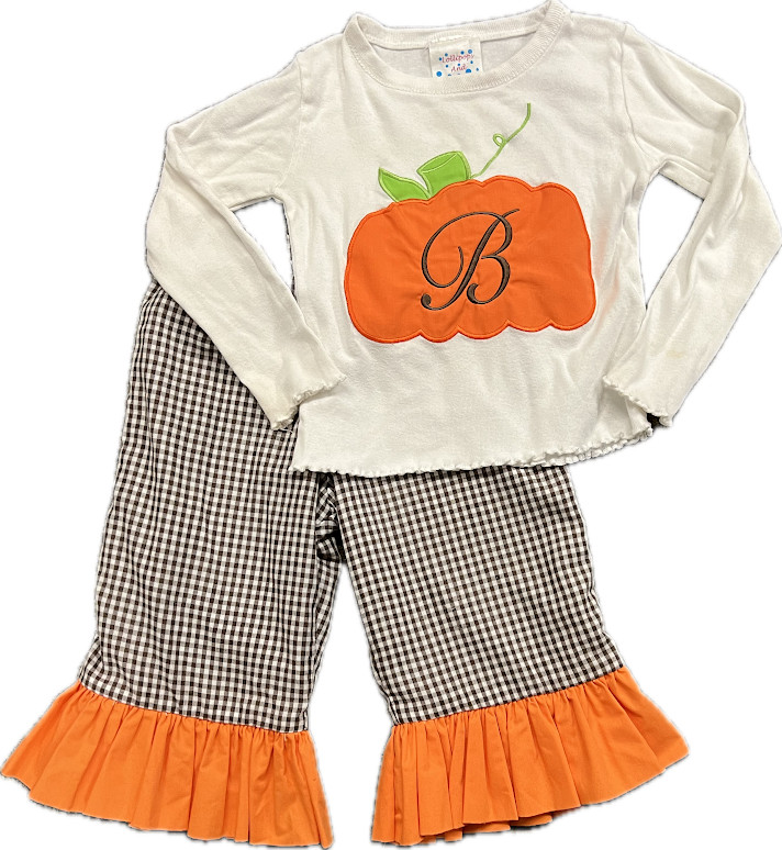 Lollipops & Gumdrops Top 2T, Pants, 24mo, Personalized “B” Outfit Halloween