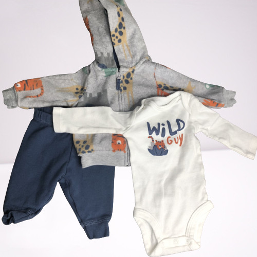 Just One You By Carter’s Toddler Boy’s Wild Guy Outfit, style# 1M673510, size 3M