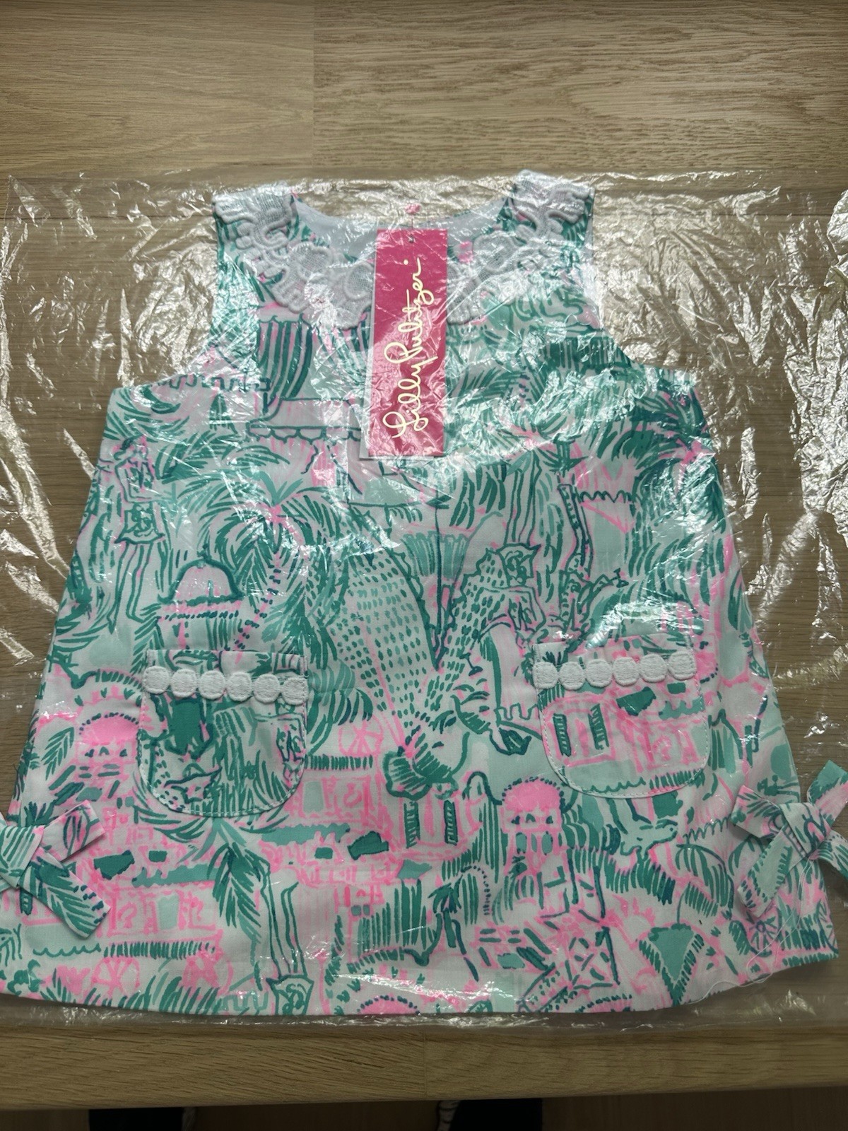 Lilly Pulitzer Baby Lily Shift & Bloomers Bright Green Agate Girls 12-18M NWT