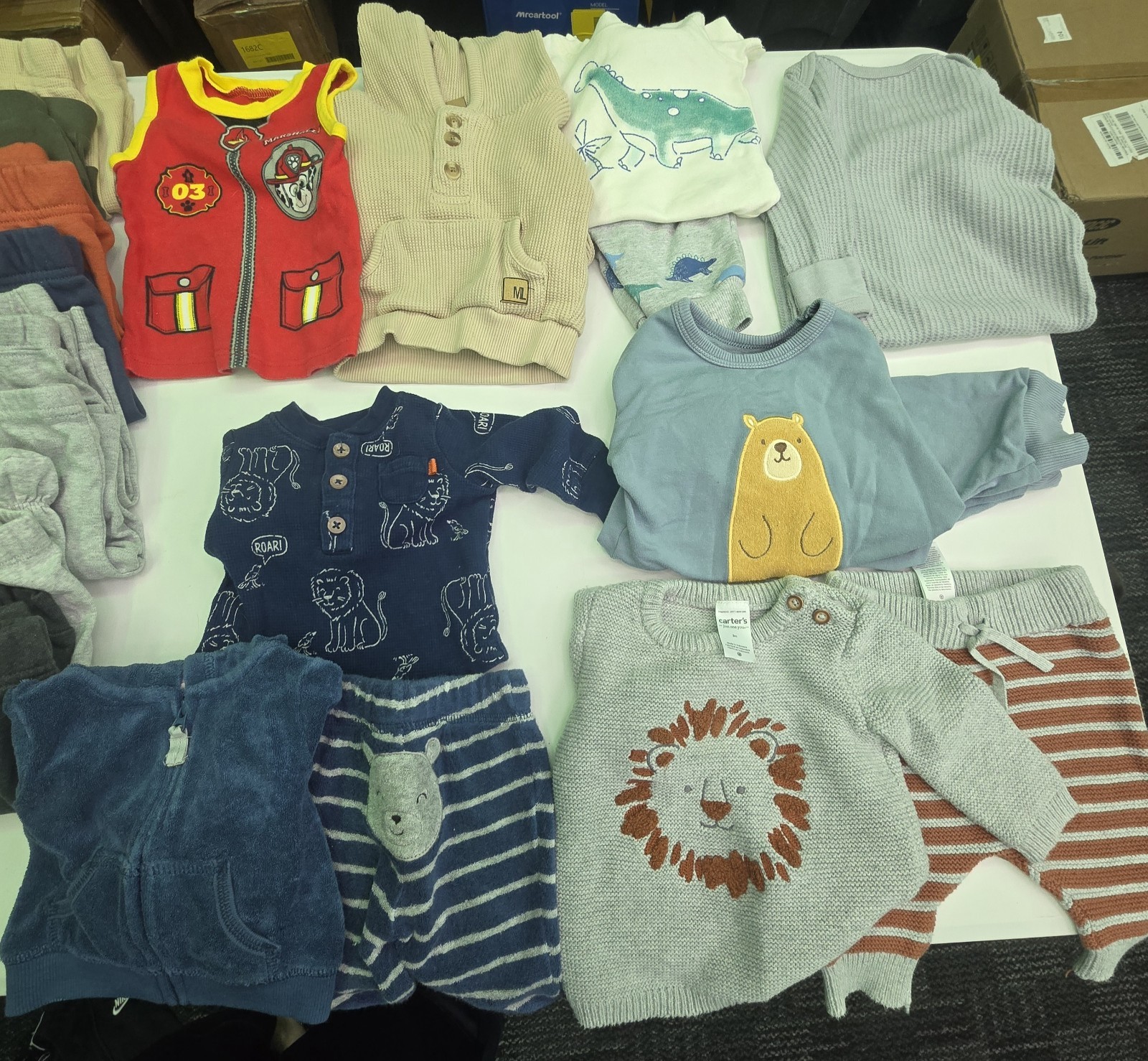 Baby Boy Clothing Lot 57 Pcs Total. 0-3 And 3-6 Months.