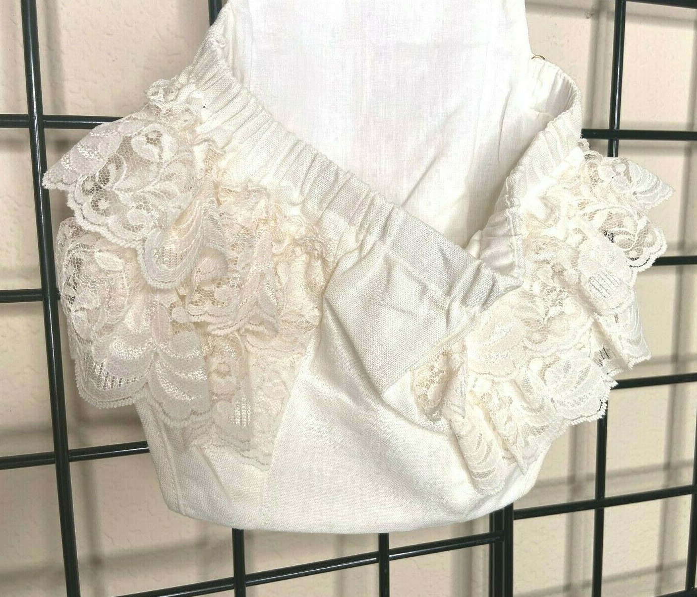 NEW NWT Eggshell White Plush Lace/Linen/Cotton Sunsuit-Wild & Fierce 2Y-Fit 2/3Y