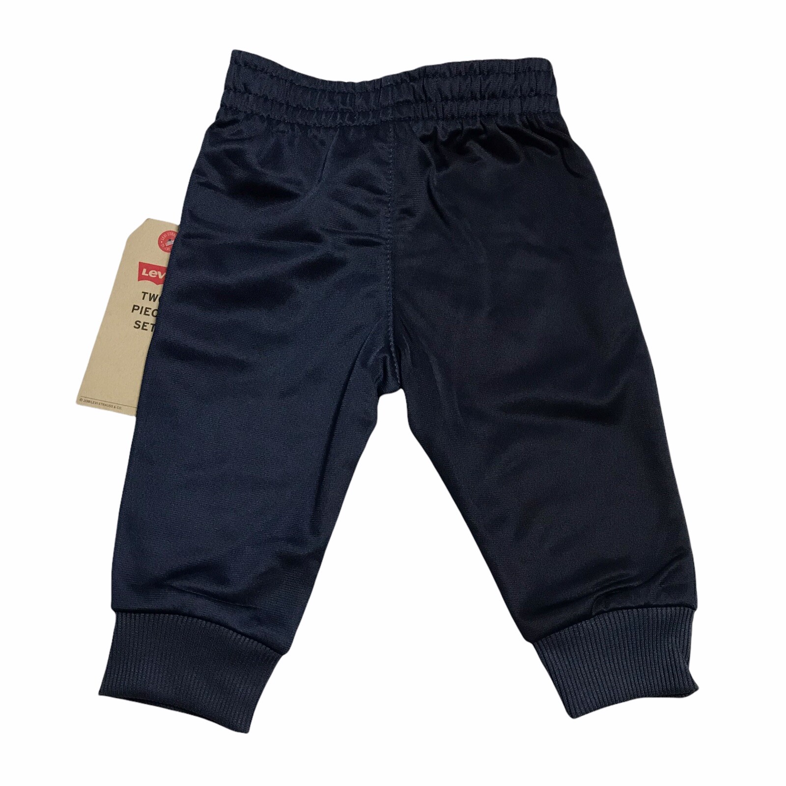 Levi’s Baby Infant Boy’s Full Zip Jacket & Jogger Outfit 6-9Months Navy Blue/Red