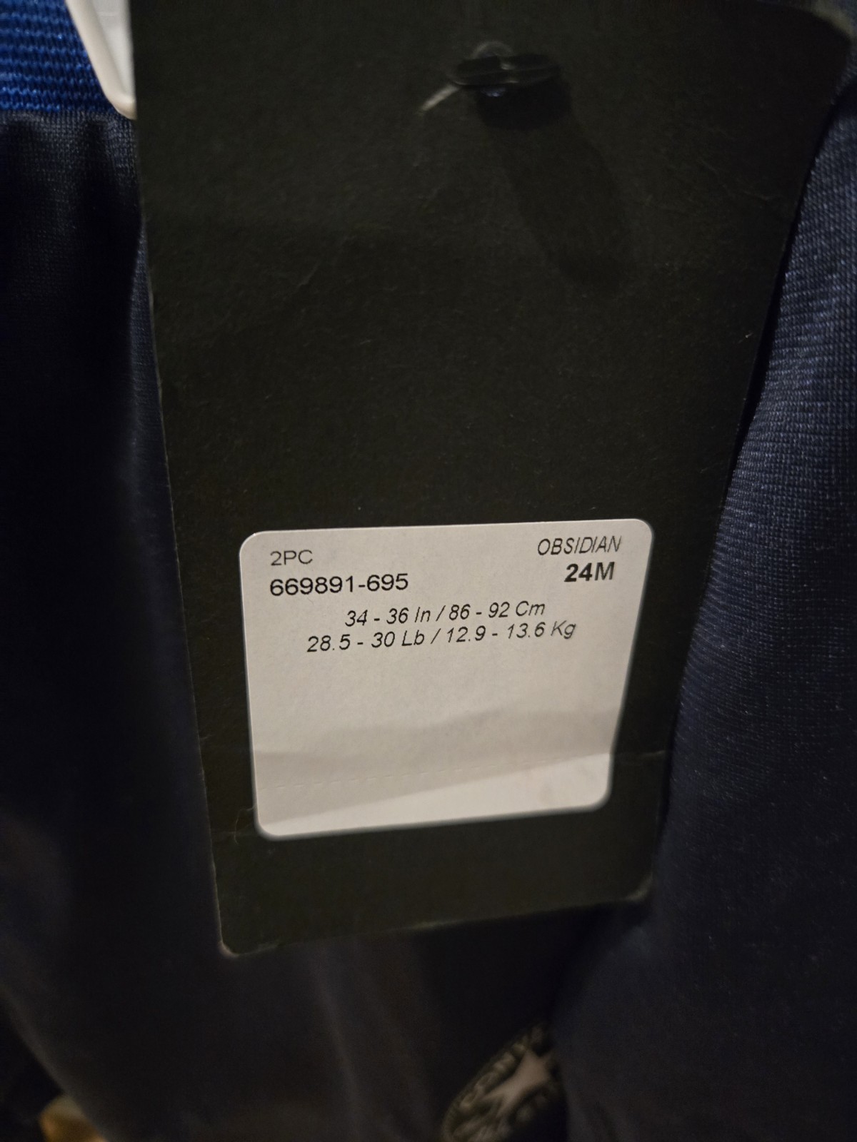 Converse 24M 2-Piece Blue Zip Jacket & Pants Set, Long Sleeve