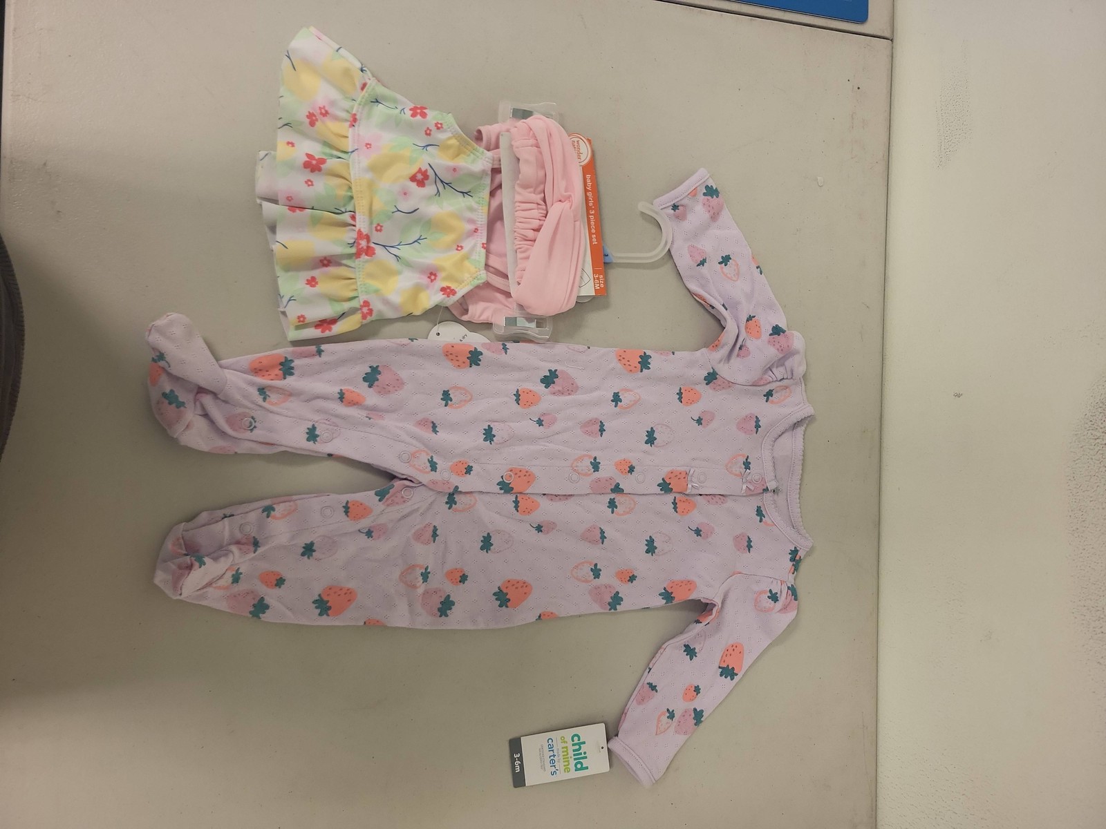 Child of Mine Carter’s Sleeper Wonder Nation Floral Swimsuit Set Lot 3-6M NWT