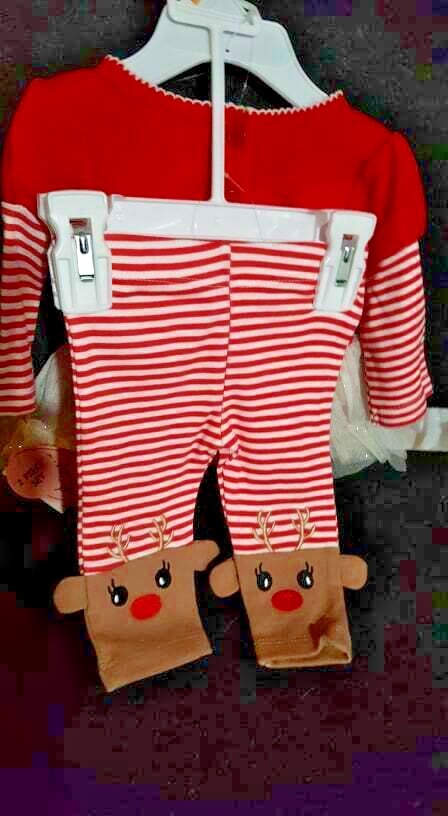 Baby Essentials/Little Lass Baby Christmas Outfits Sets 3m 3-6m, 6m 9m, 12m, 24m