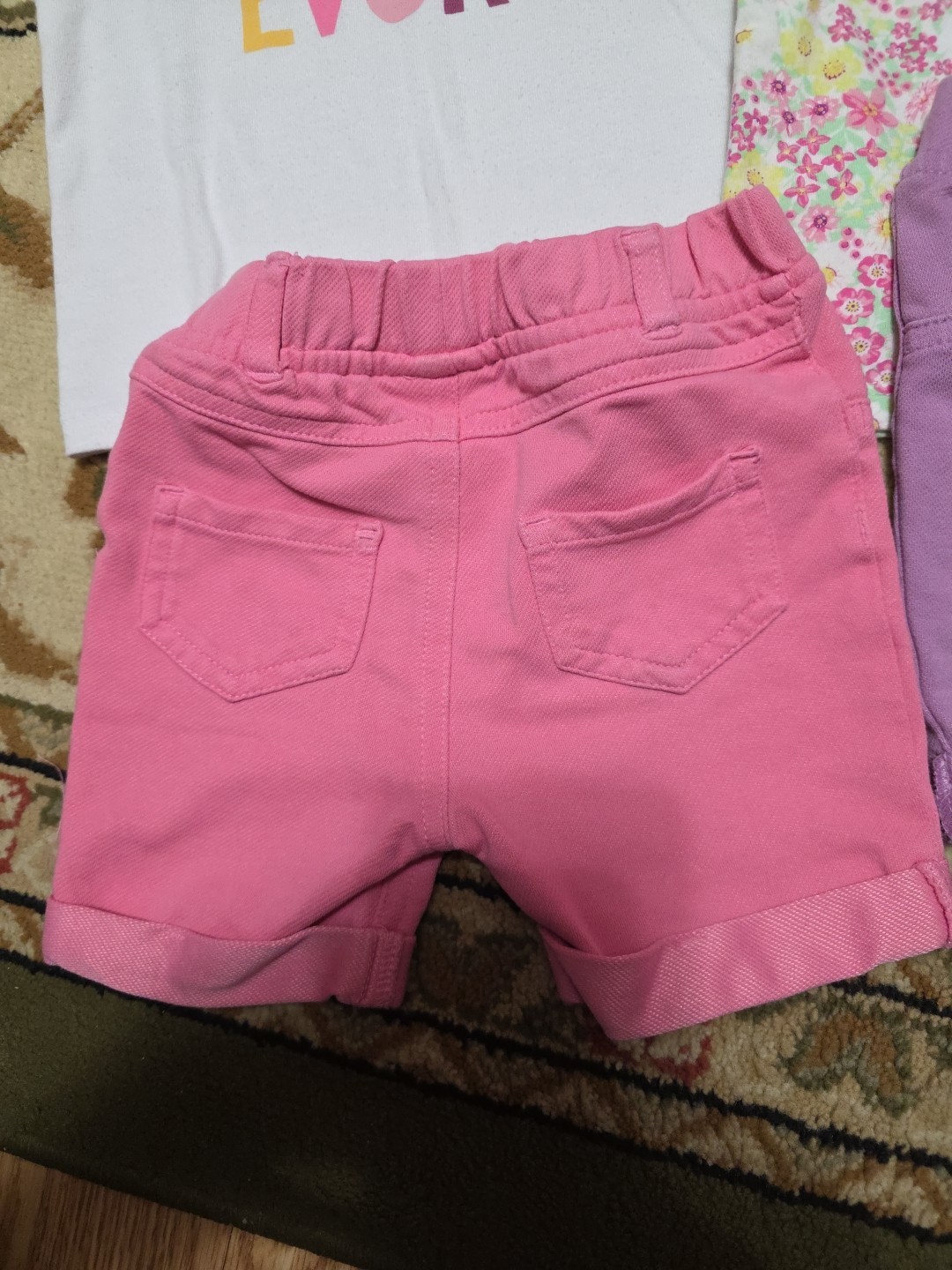 Girls Sz 24m-2t Lot Of 2 Short Outfits