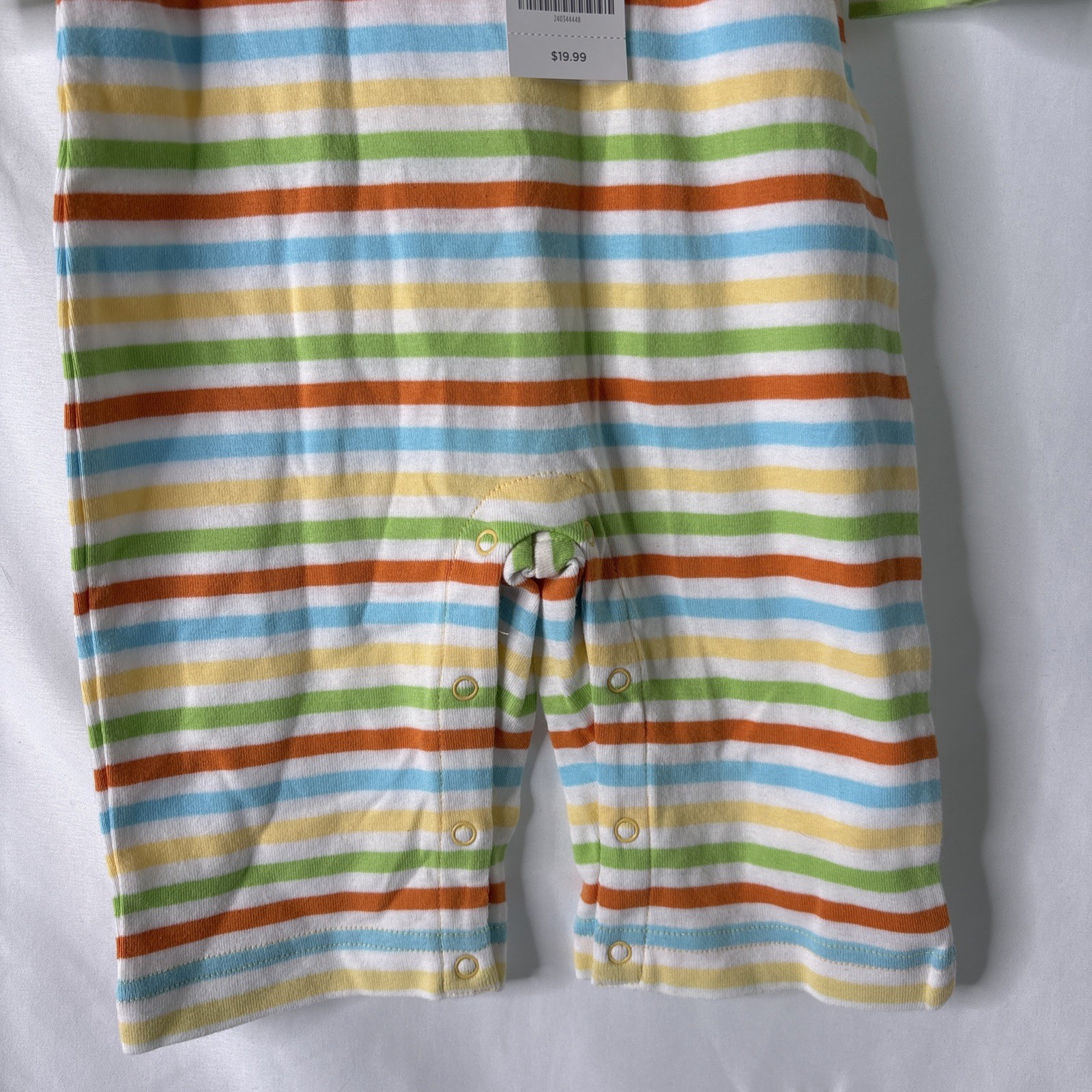 Gymboree 2007 One Piece 3-6mos Crab Snap Striped Short Sleeve Pant Outfit NEW