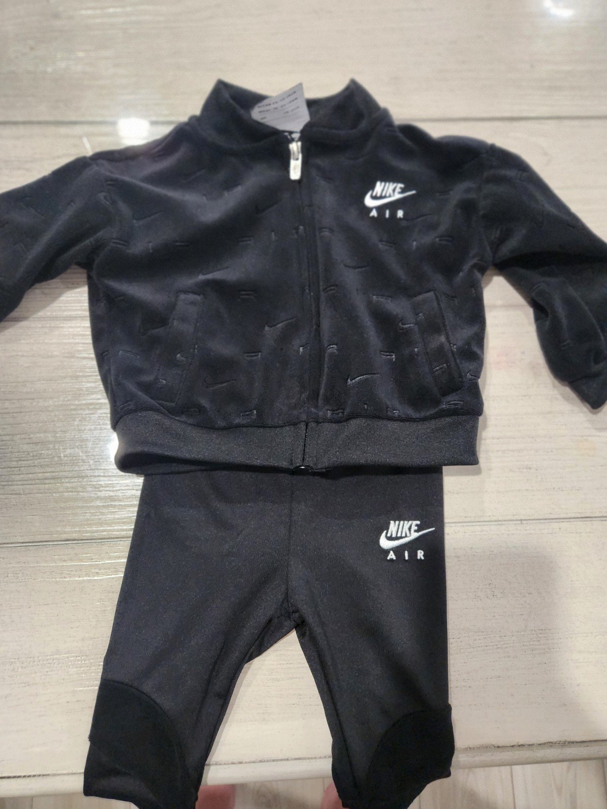 Nike Velour Jacket And Spandex Leggings Outfit 9 Month Old