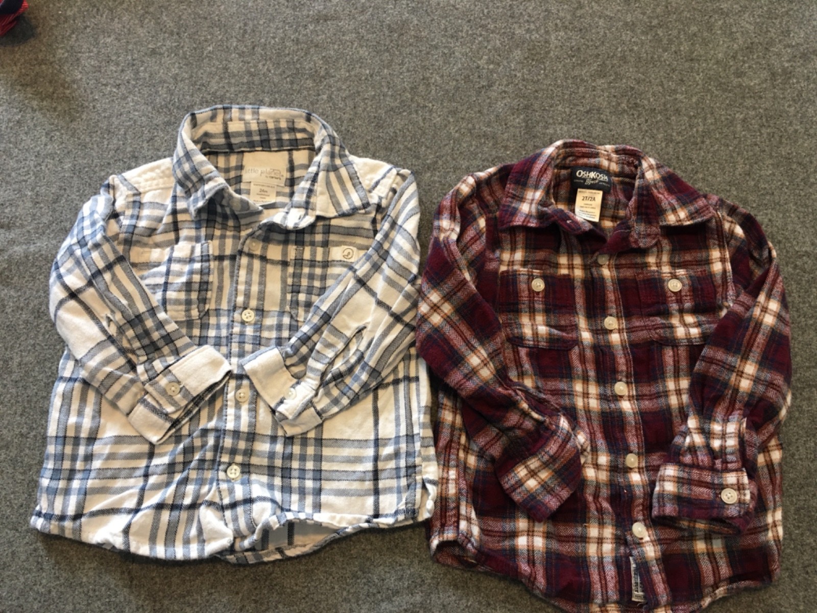Baby Boy 24 Months 2T Clothing Lot 8x Pieces Bulk Winter Organic Flannel Sherpa