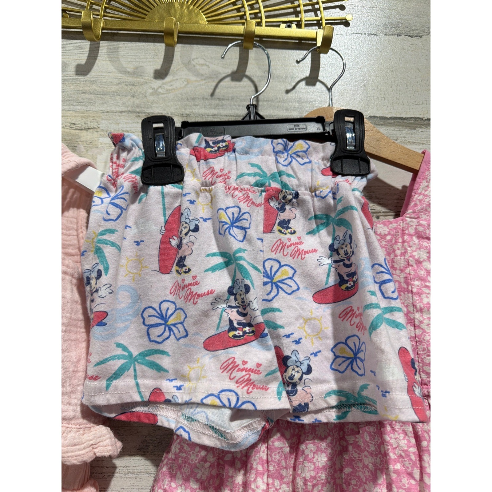 Disney Mixed Brand Summer Bundle Girls 3T 4T Pink Coral Minnie Princess