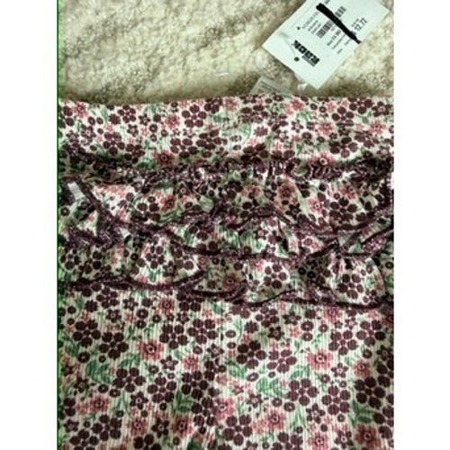 Habitual Girl 2 Piece Floral Top and Leggings Set Pink Orange Green 24M NWT