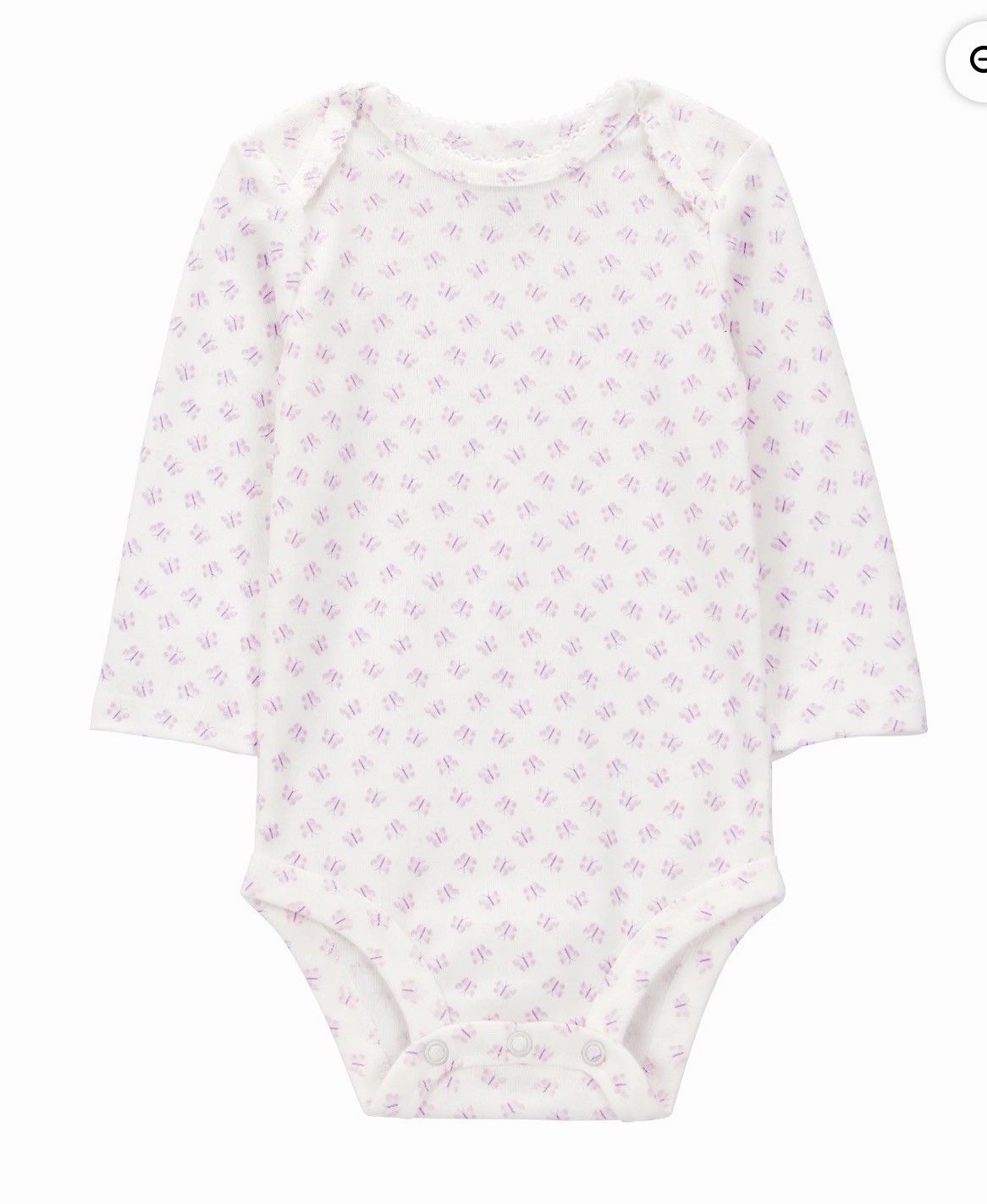 Carters Child Of Mine 3 Piece Baby Girl Outfit Set Purple, Butterfly Set Sz 12m