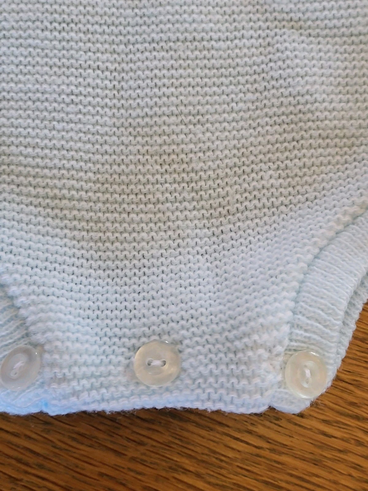 Starting Out Blue Acrylic Snapsuit 0-3 Mos