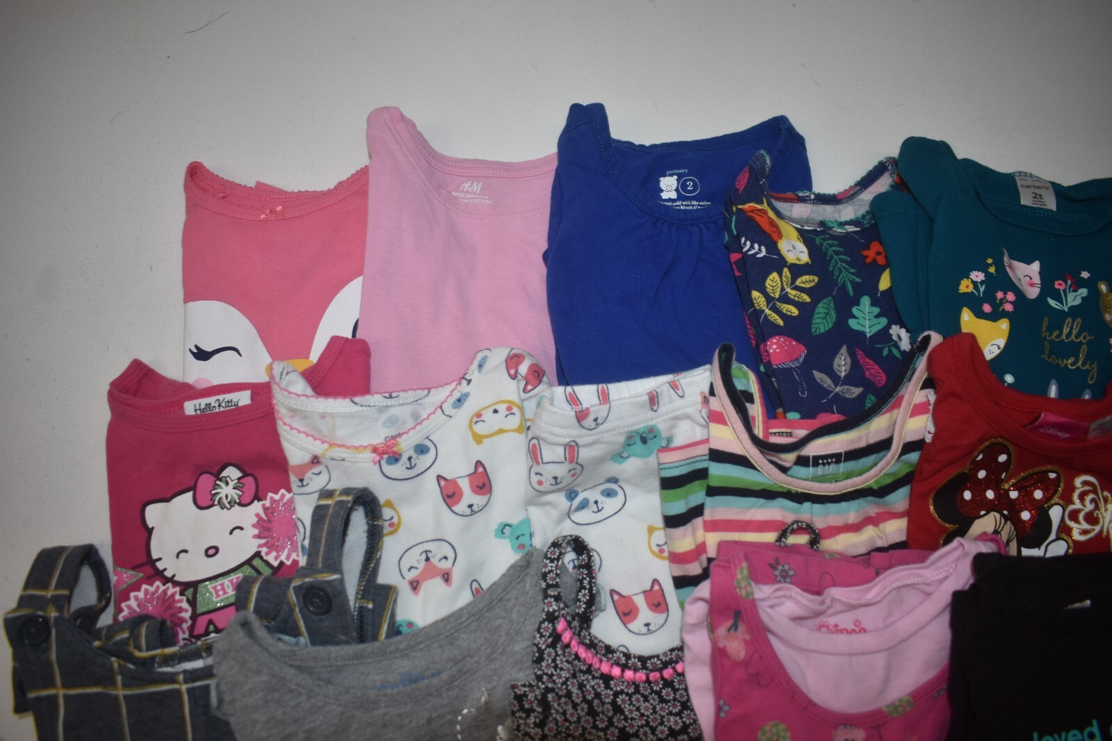 Wholesale Bulk Lot of 25 Girls Size 2T Mixed Season Tops Bottoms Shirts Pants