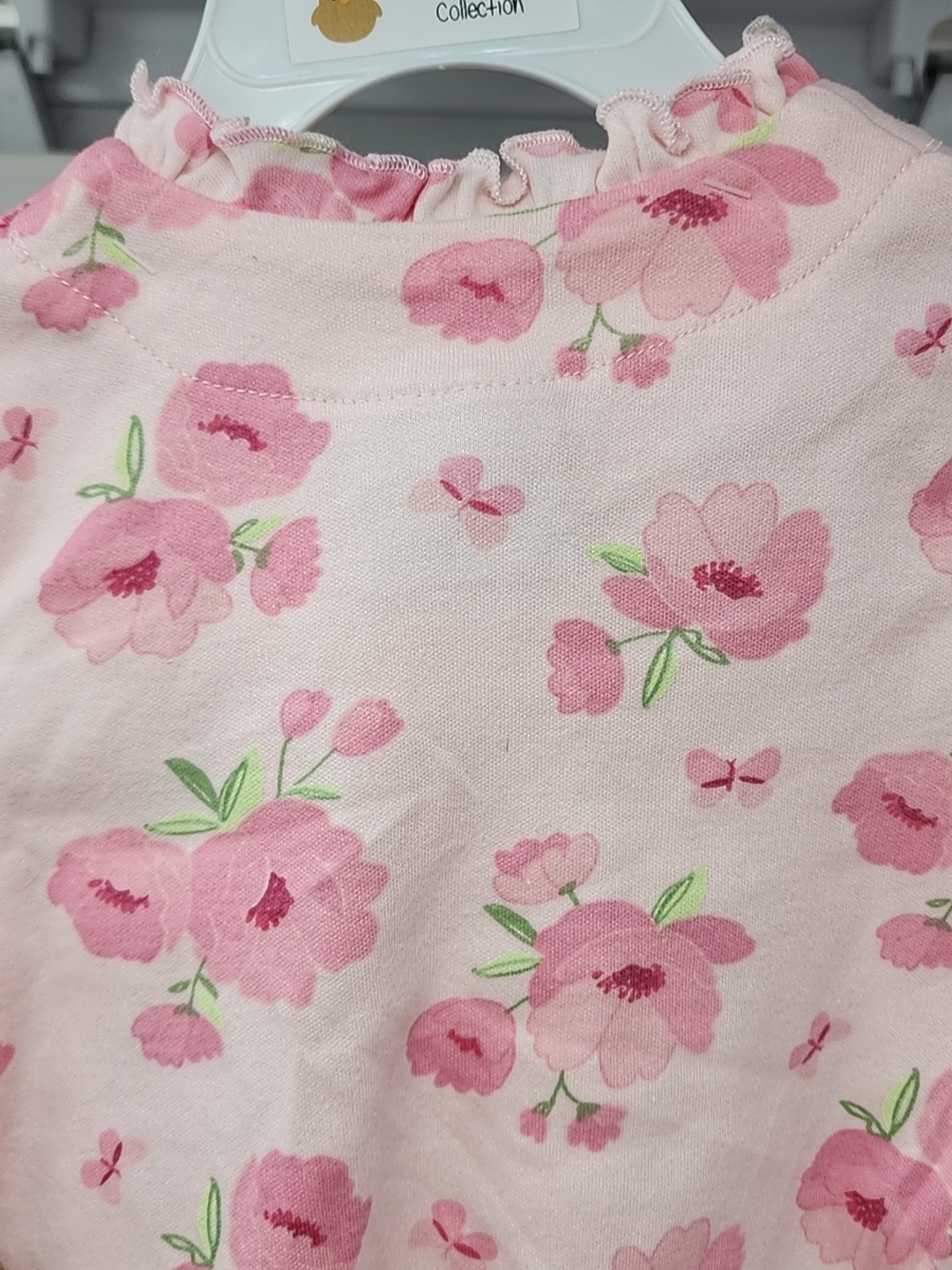 Little Chickadees Set SIZ 3-6M Baby Girls Pink Sleeper with Matching Bunny Lovey