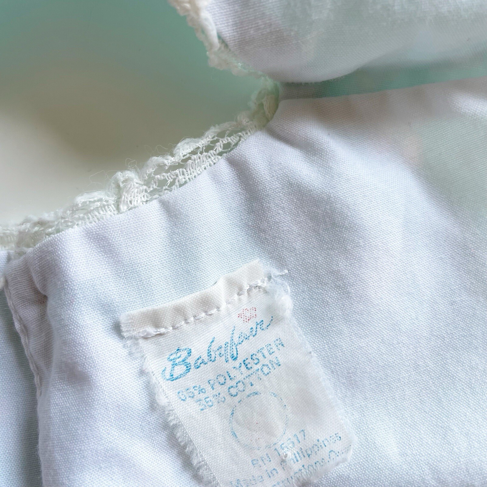 • Vintage Babyfair Mint Side Tie Top / Bloomer Matching Set • Read •