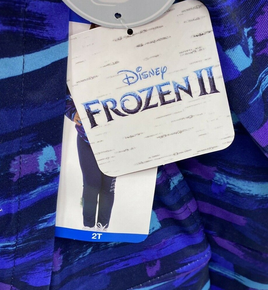Girls Size 2T Disney Frozen 2-Piece Pant Set Outfit Hooded Shirt Elsa Anna
