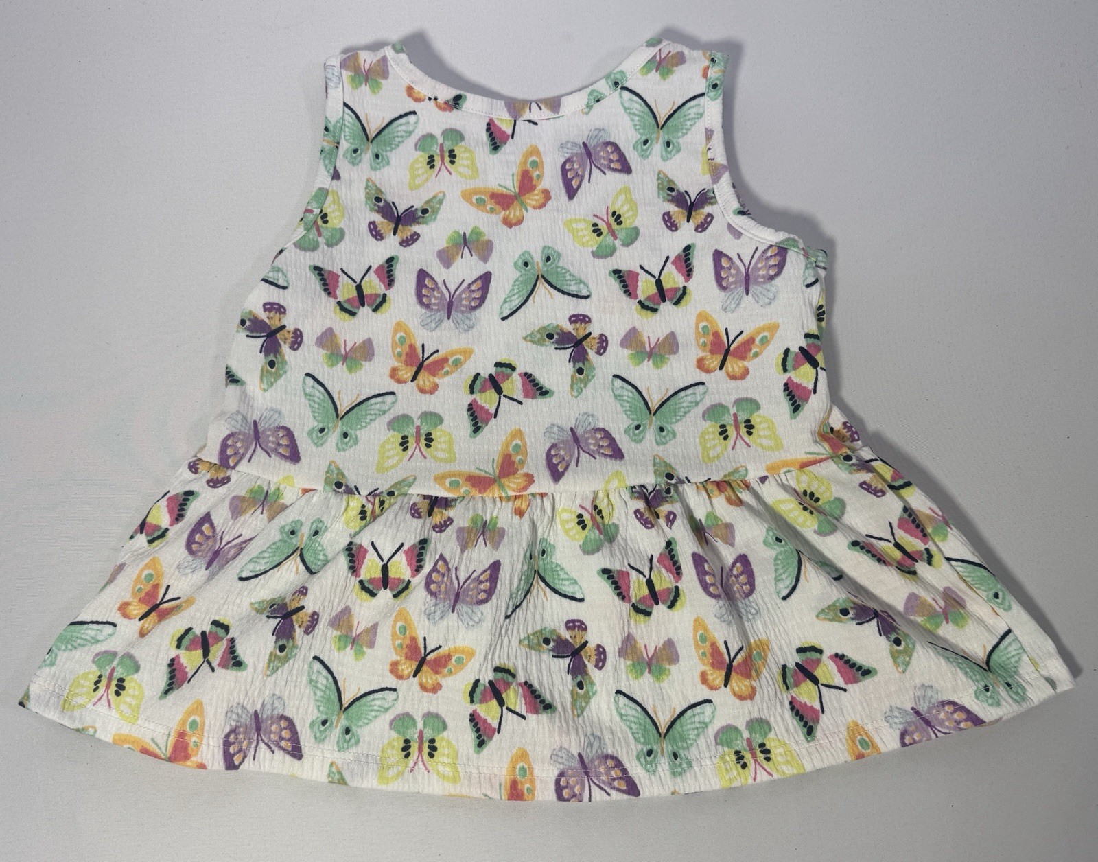 Jumping Beans Butterfly Short Set Tank Top Shirt Black Bike Shorts Girls 4T