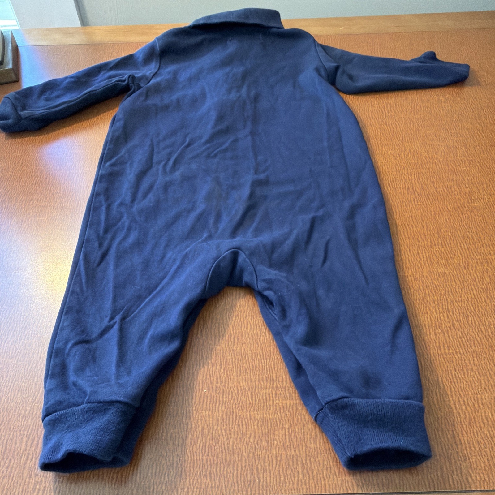 Ralph Lauren Boys 6 Months Navy Blue One Piece Long All Pima Cotton