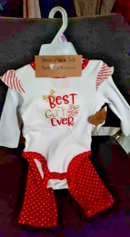 Baby Essentials/Little Lass Baby Christmas Outfits Sets 3m 3-6m, 6m 9m, 12m, 24m