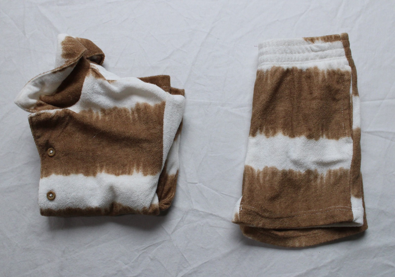 Grayson Mini Boy’s Textured Woven Shirt and Shorts Set JK5 Brown Size 2T NWT