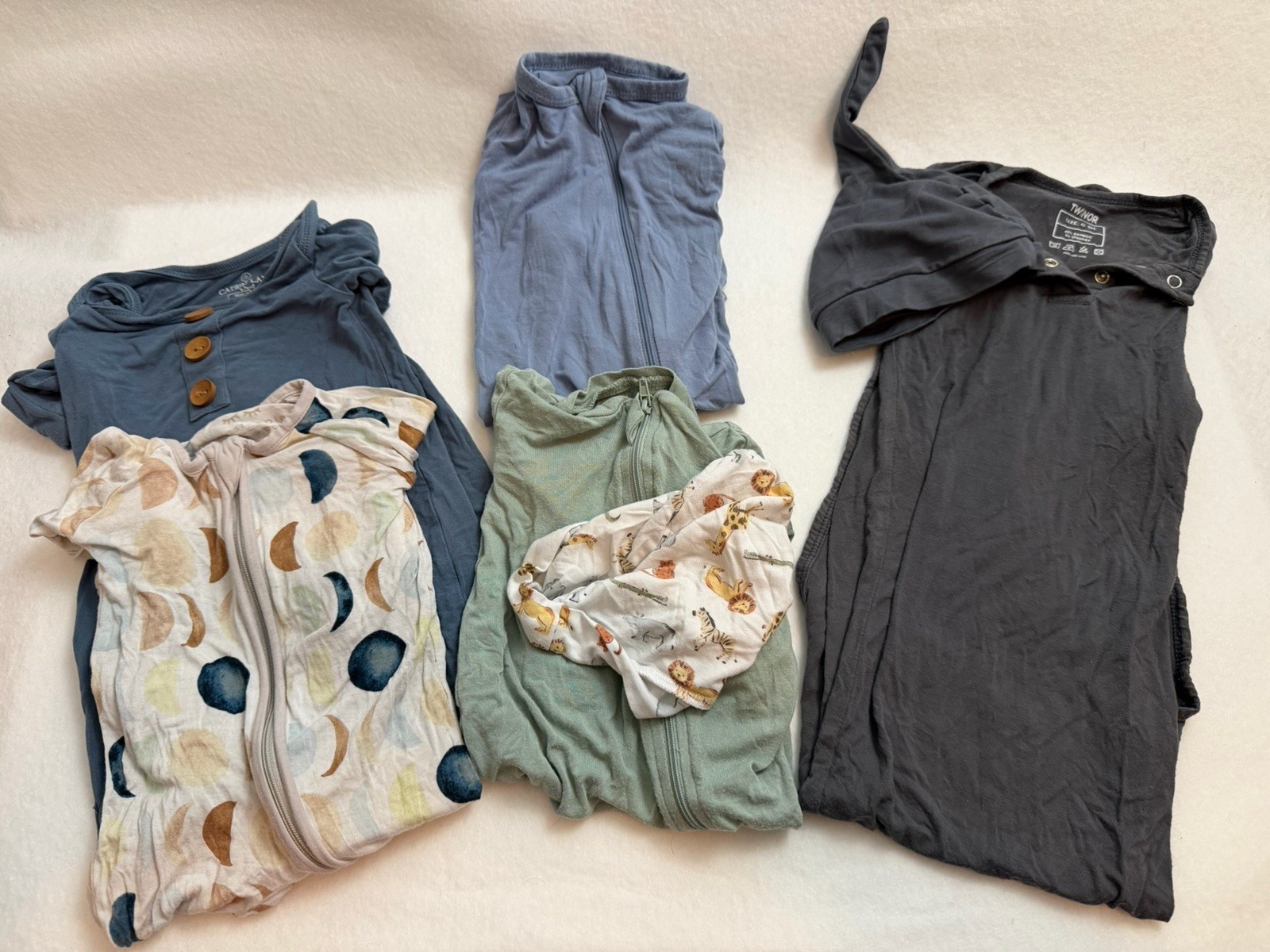 Baby Sleep Sack & Sleeper Lot 0-3 Months Bamboo Caden Lane Kyte Baby Little