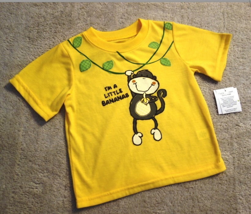 BOYS 18 Months, 2T, 3T, 4T – Jumping Beans – I”m a Little Bananas Monkey PJ Set