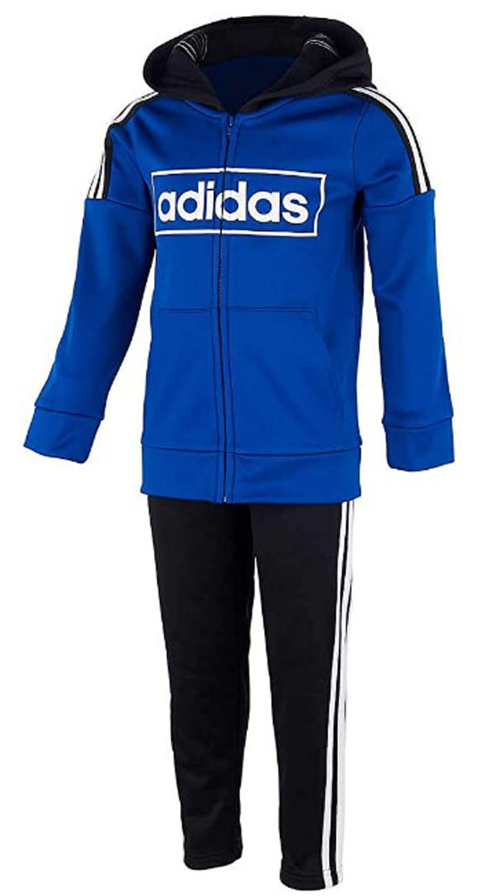 Adida’s Boys 2 Piece sweater/pant Set Dark Royal/Black